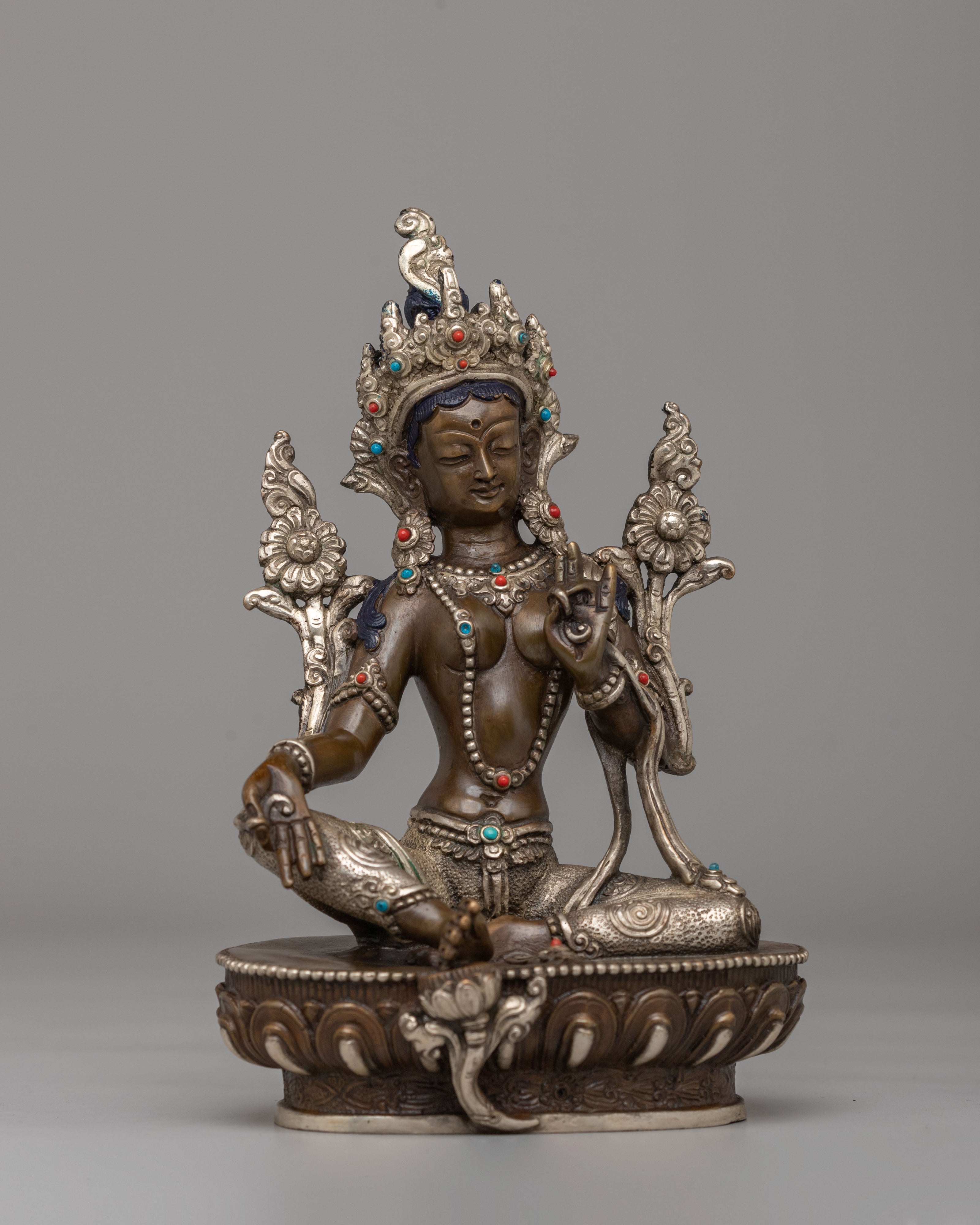 Shyama Tara Copper Statue | Symbol of Divine Feminine Grace