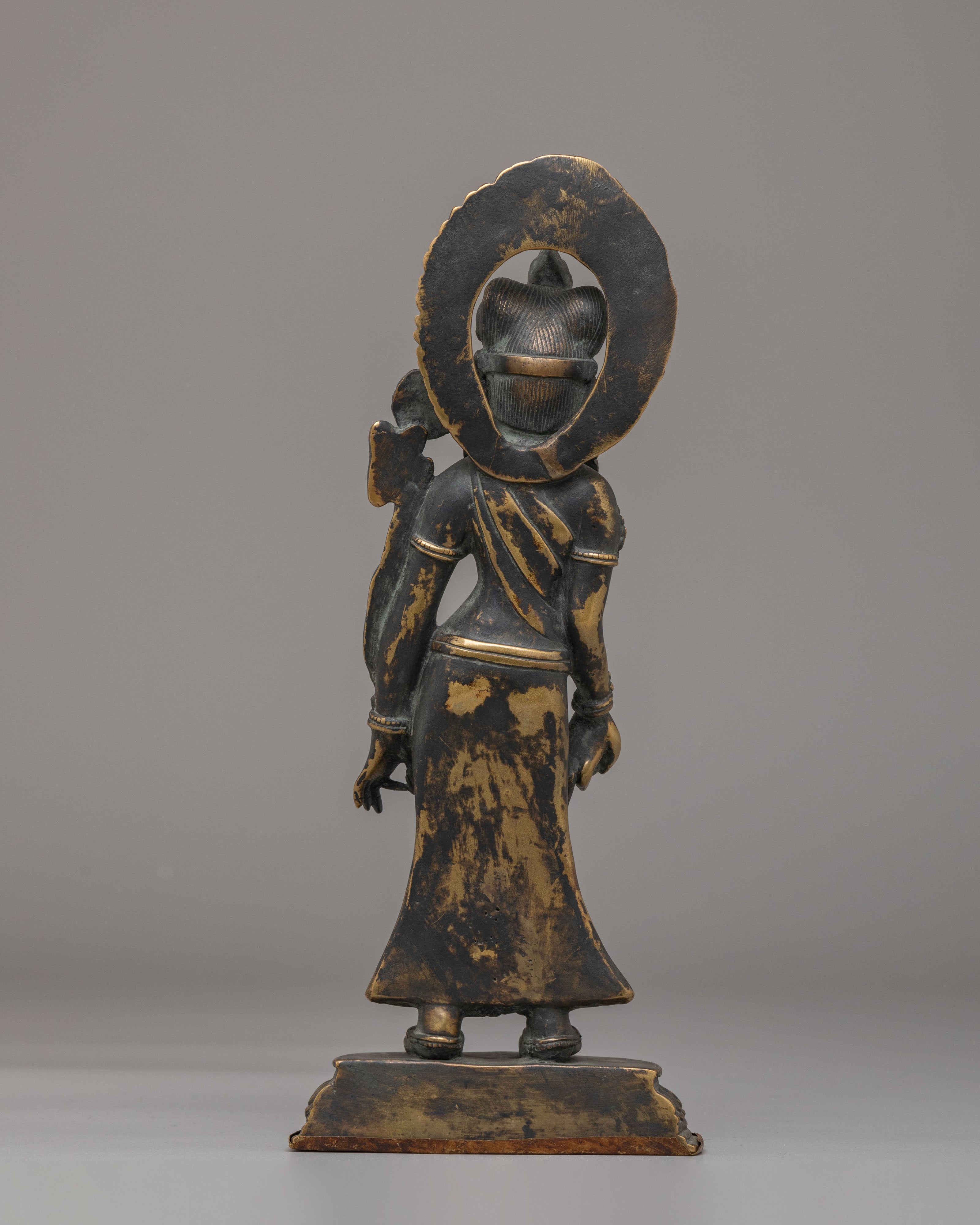 Standing Green Tara Statue for Altar | Tibetan Deity of Compassion