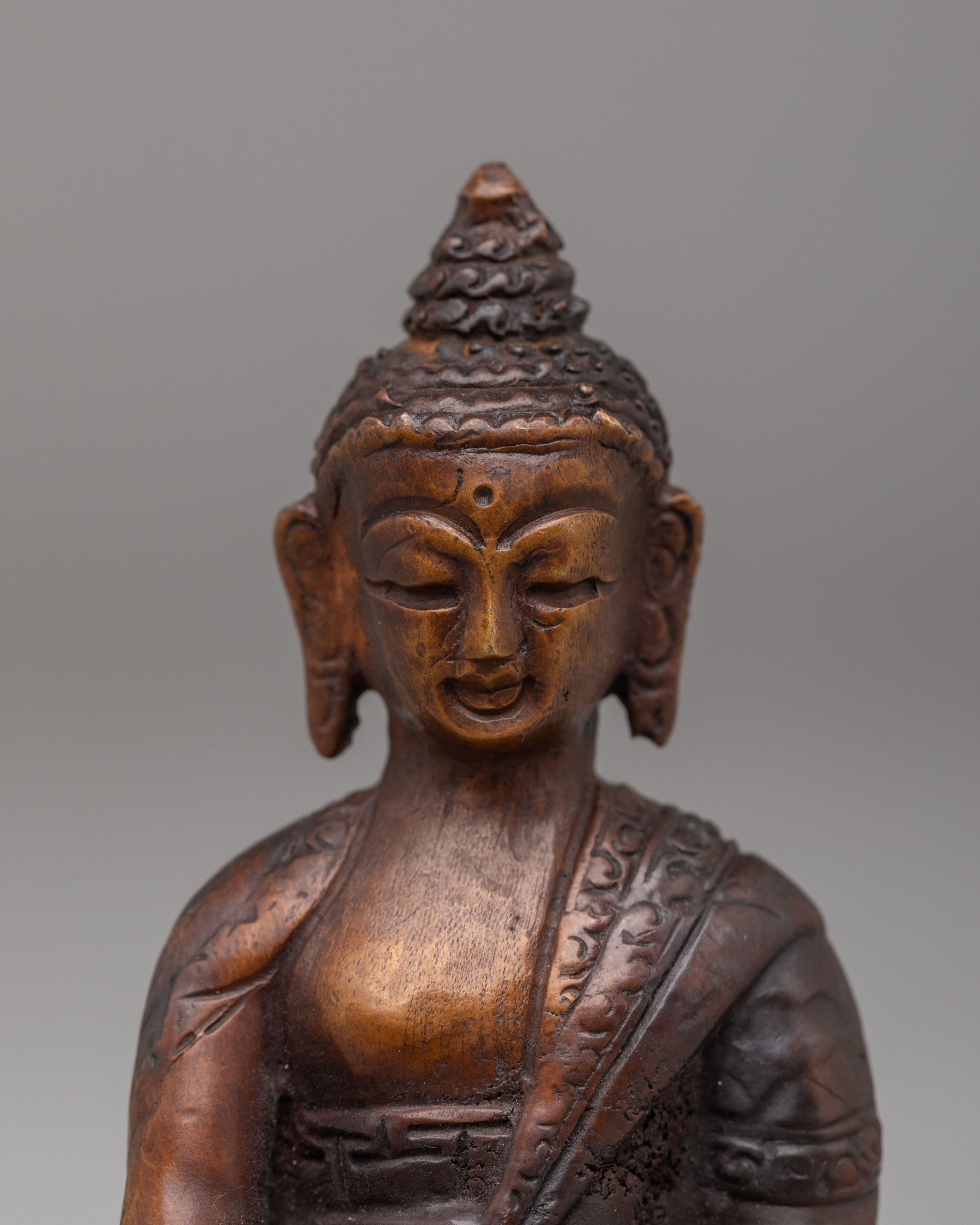 Machine-Made Shakyamuni Buddha Figurine | Himalayan Dharma Gift Art