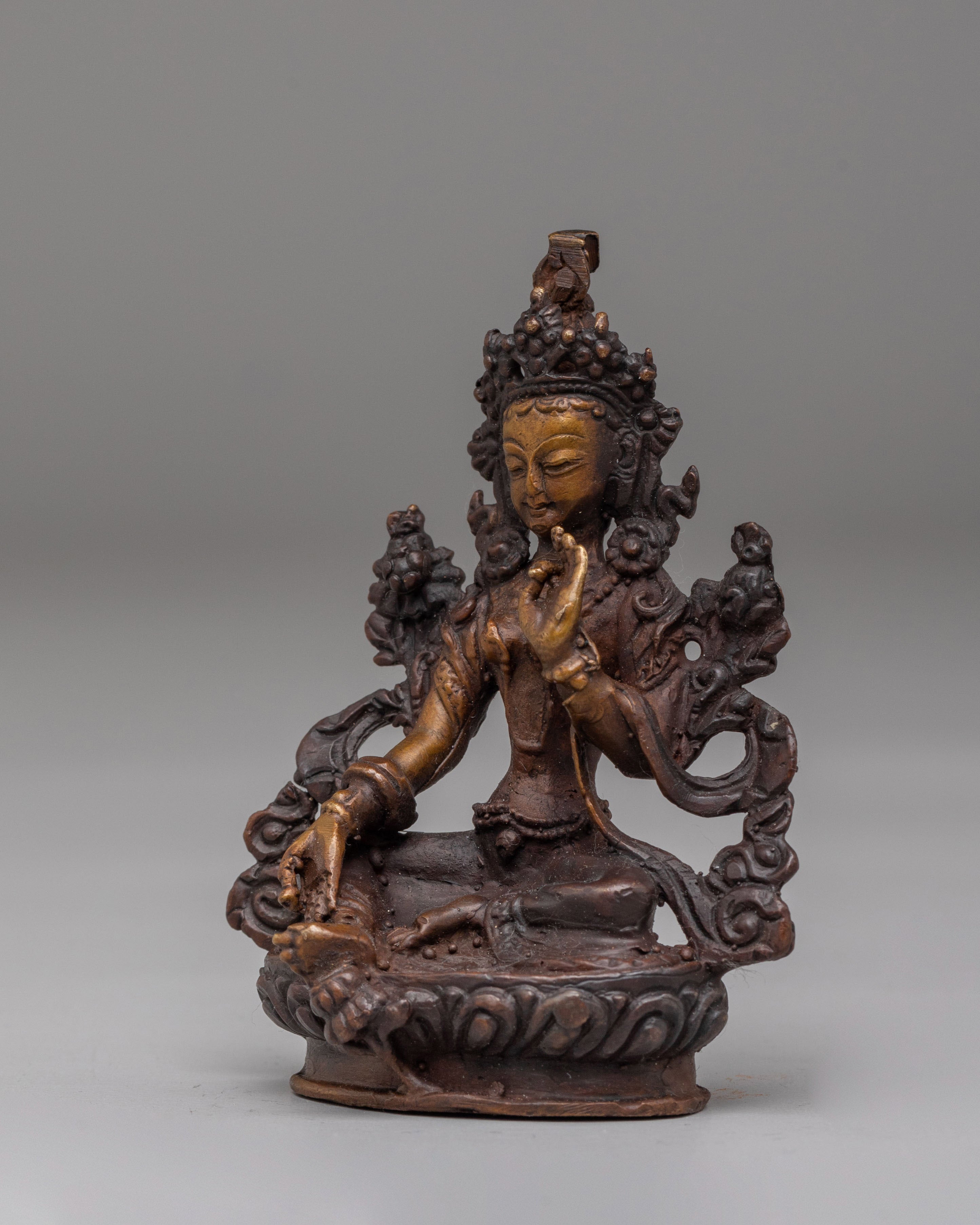 Machine Made Green Tara Statue | Himalayan Meditation Gift Art