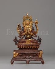 Handcrafted Chenrezig Sculpture