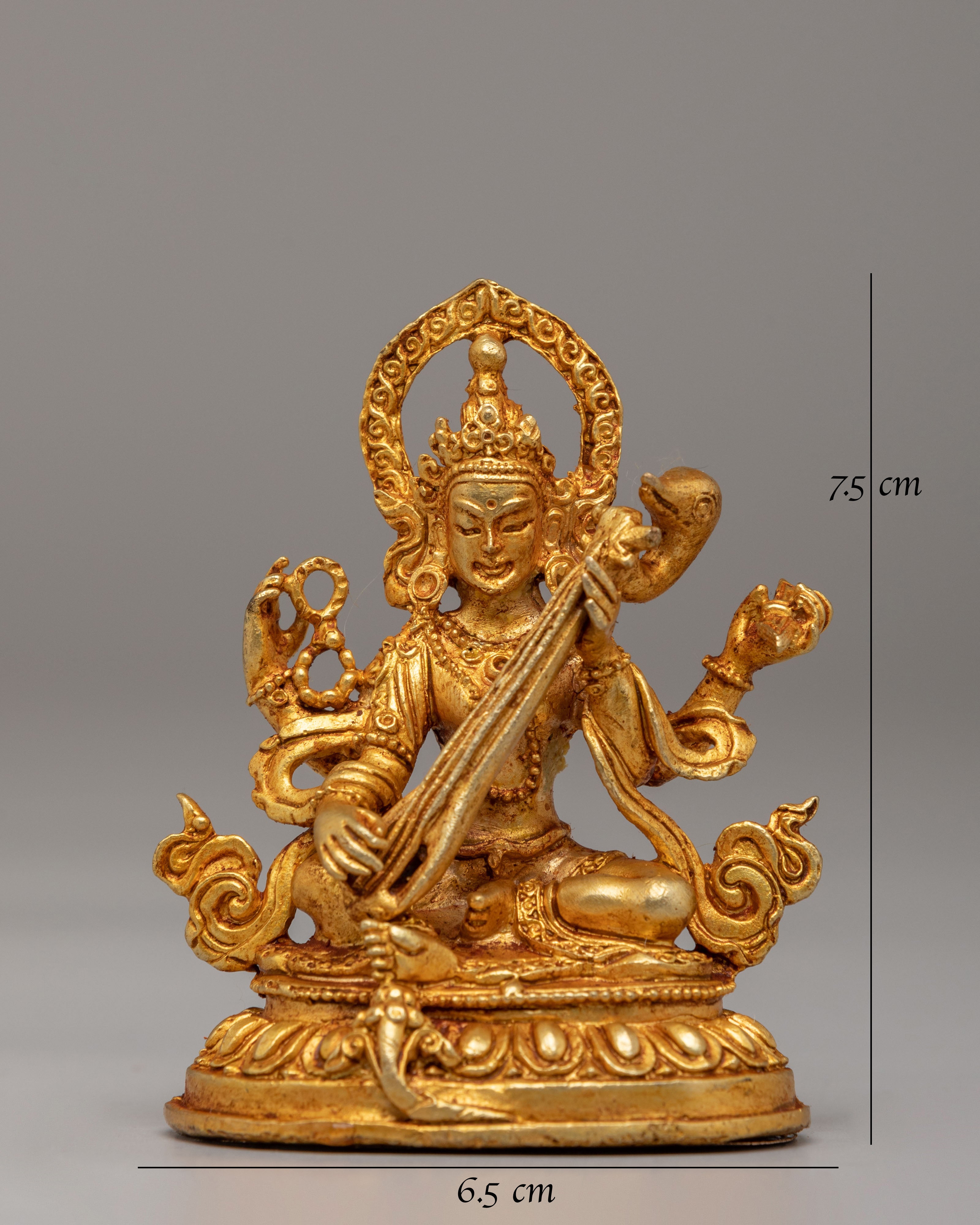 Divine Saraswati Statue| Hindu Idol for Altar & Meditation