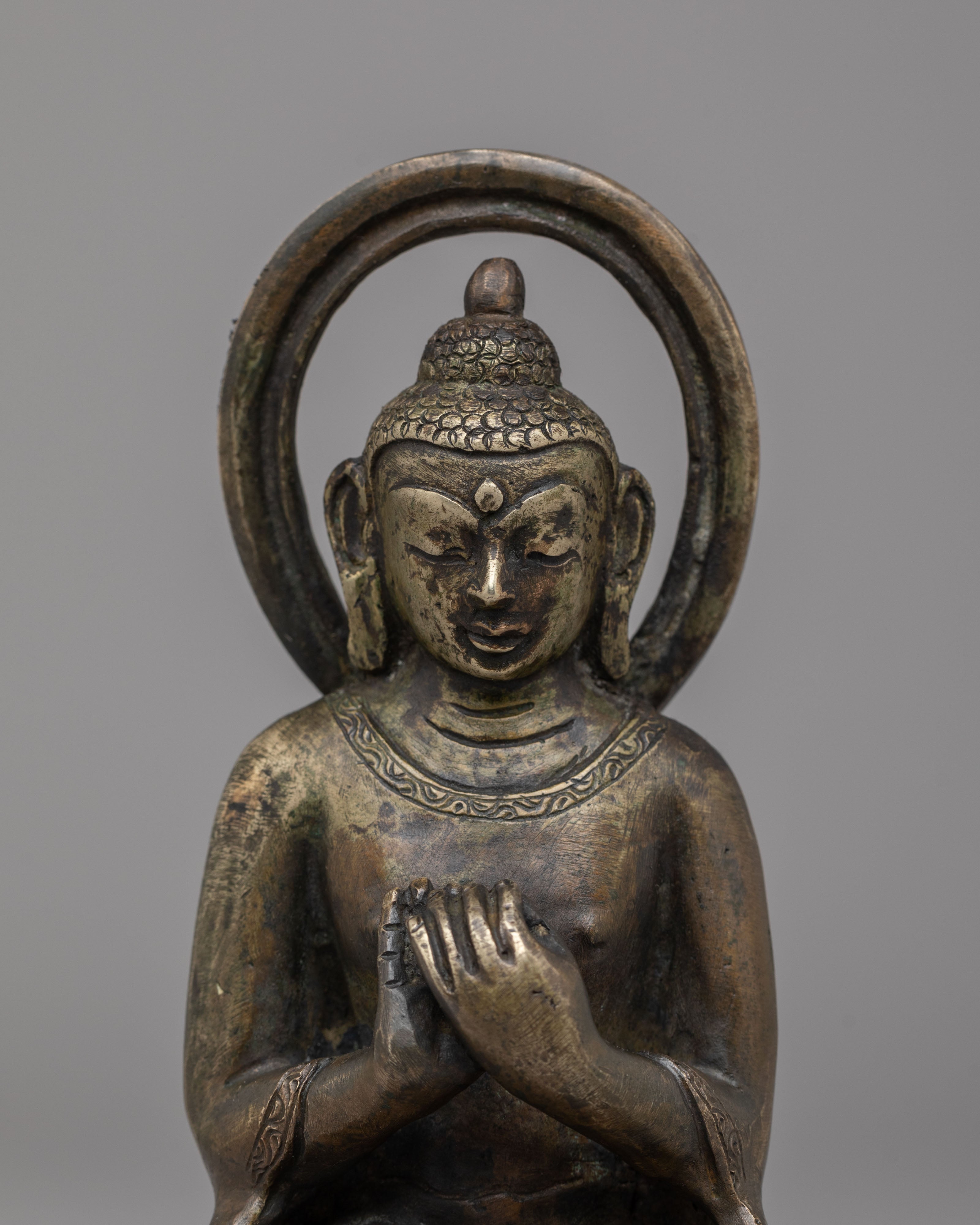 Sacred Future Buddha Statue | Maitreya Buddha Figurine for Meditation