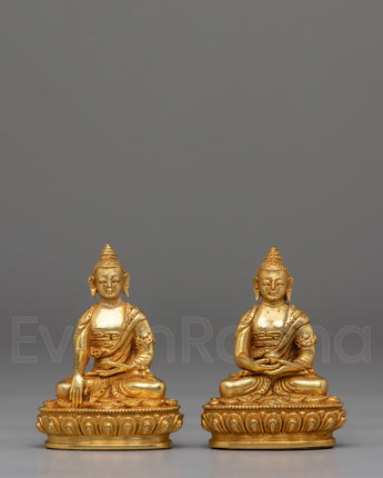 Two Buddha Statue Set