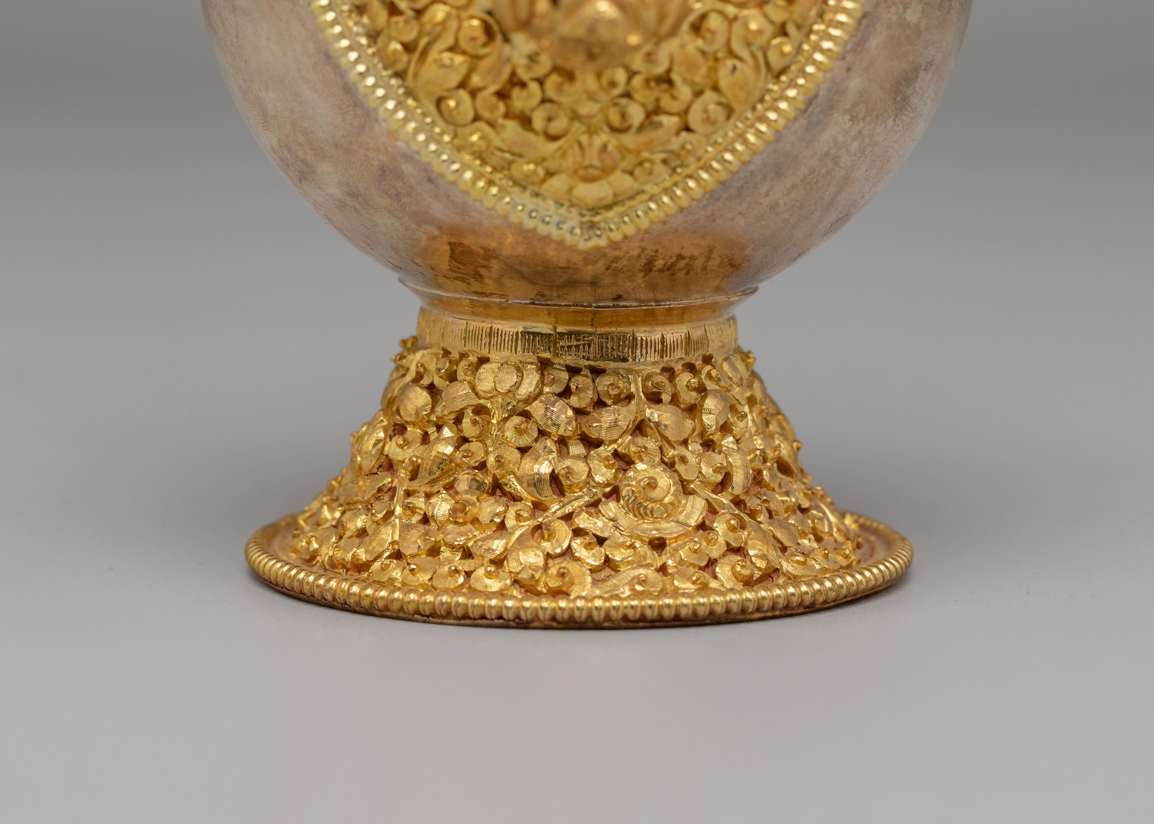Himalayan Sacred Offering Bhumba | Gold and Silver Plated Bhumba