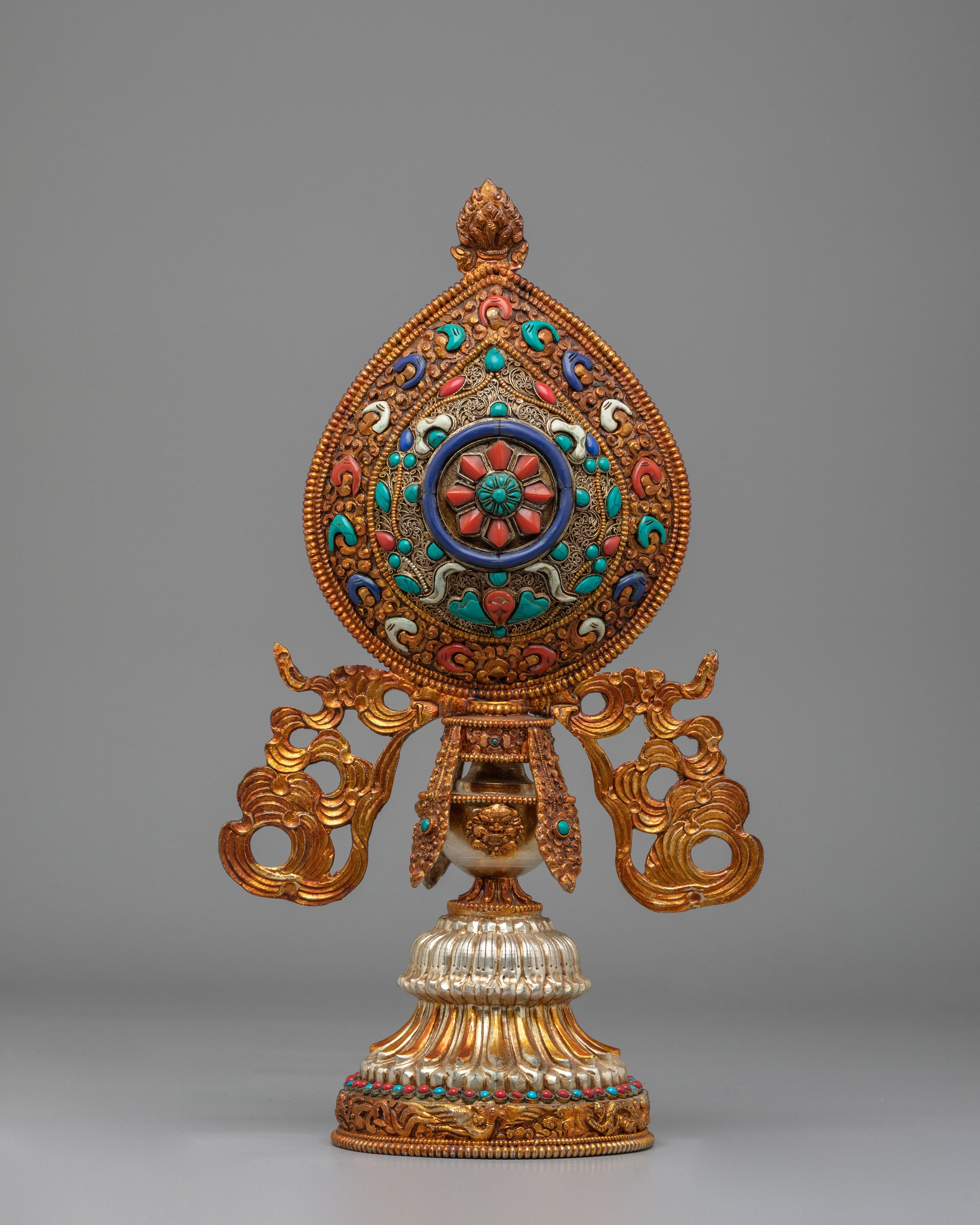 Sacred Ashtamangala Set for Altar | Tibetan Eight Auspicious Symbols Set