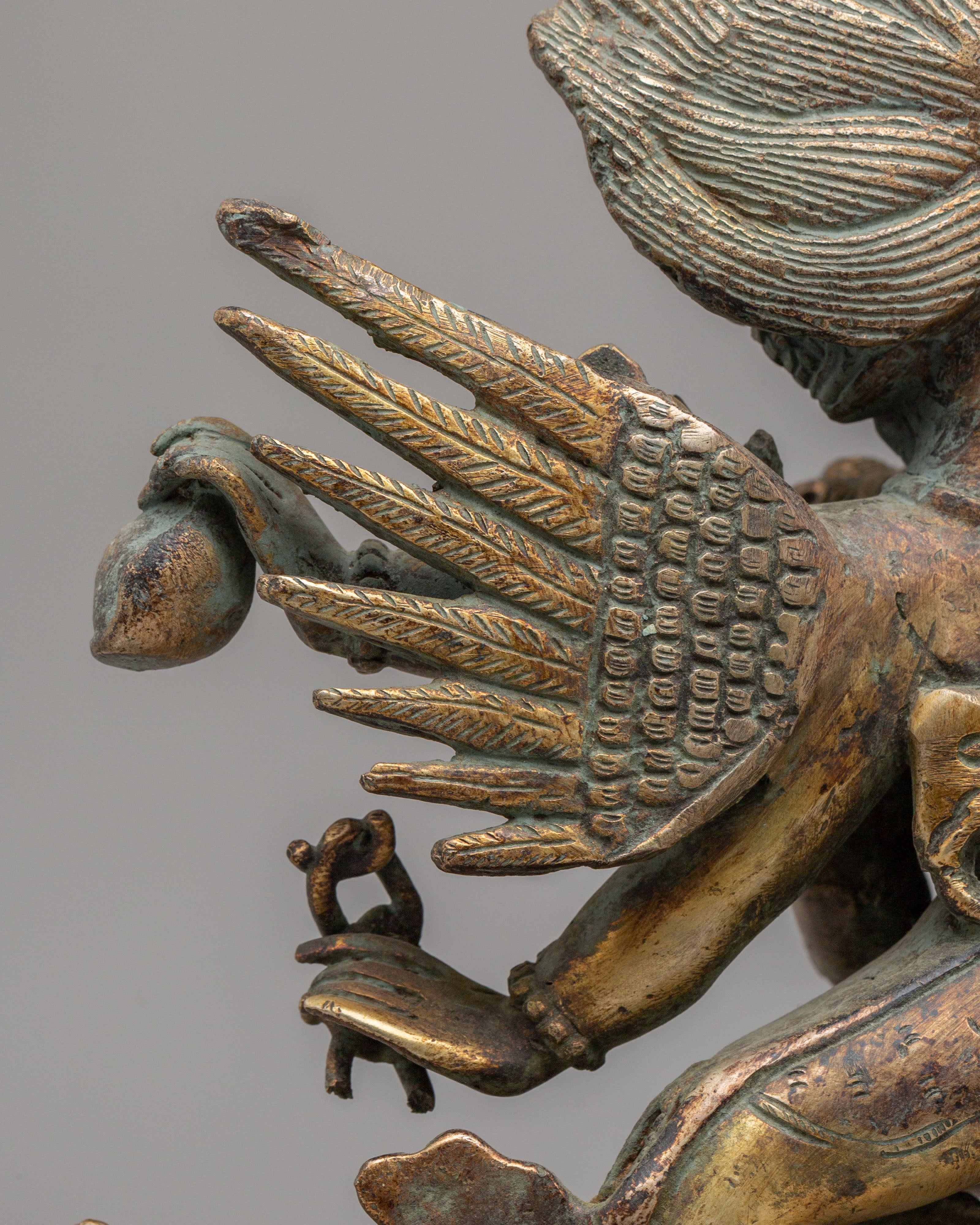 Mahakala With Consort Statue | Tibetan Protector Deity Statue