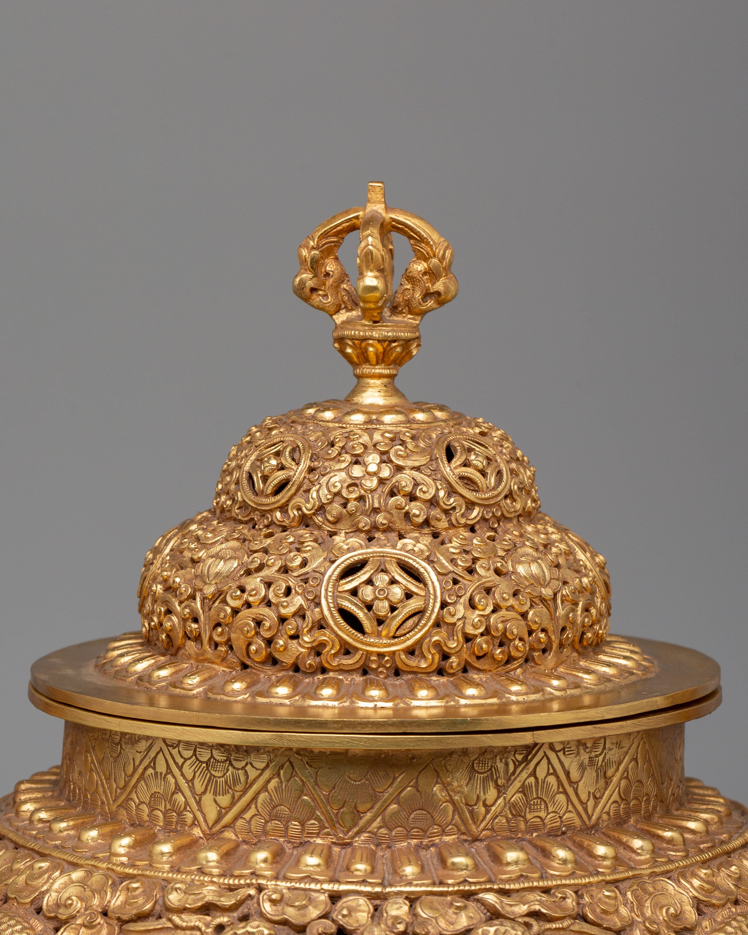 Dragon Handle Incense Burner | Tibetan Ritual Offering Vessel