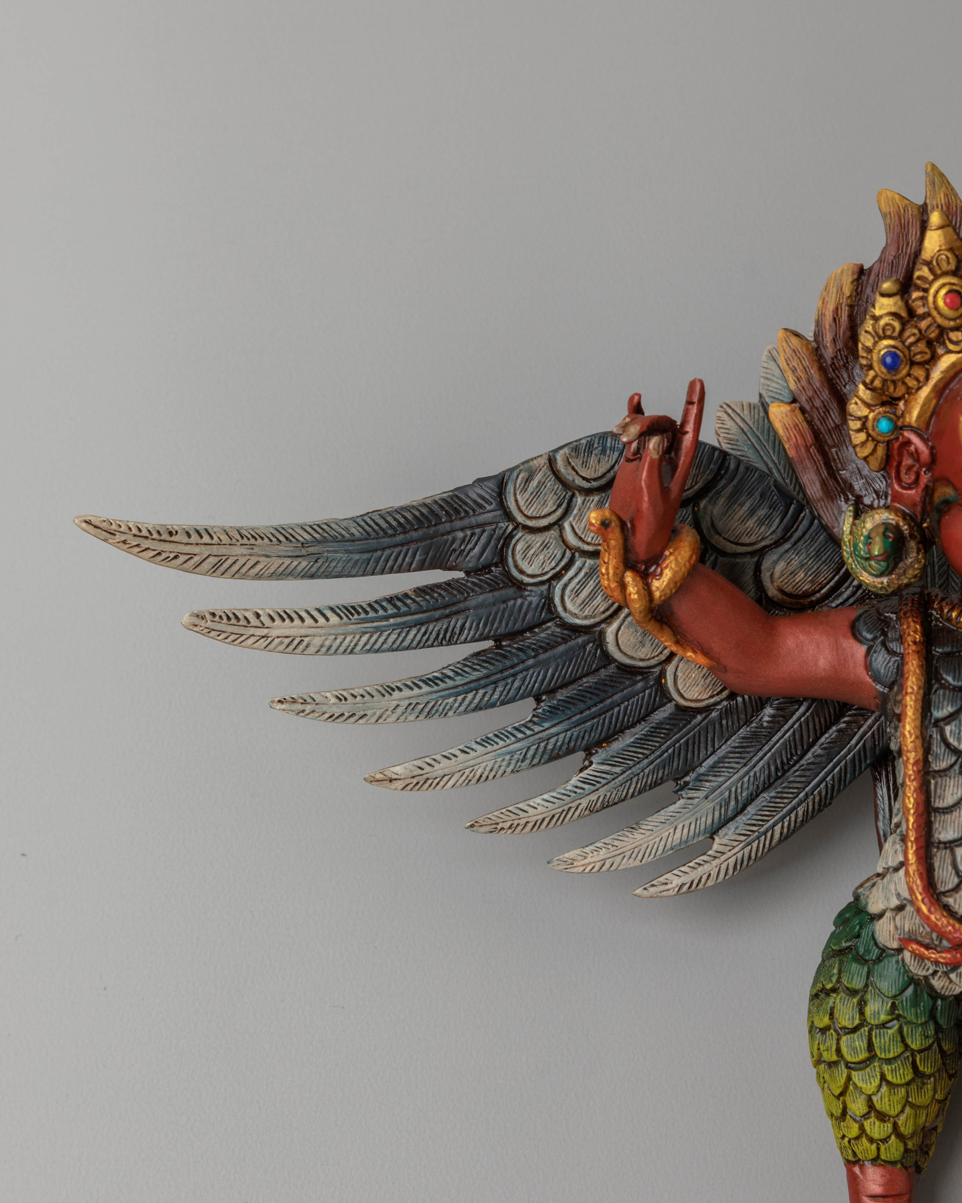 Garuda Wall Hanging with Gemstone | Protector of Strength and Wisdom