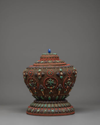 Tibetan Buddhist Rice Pot