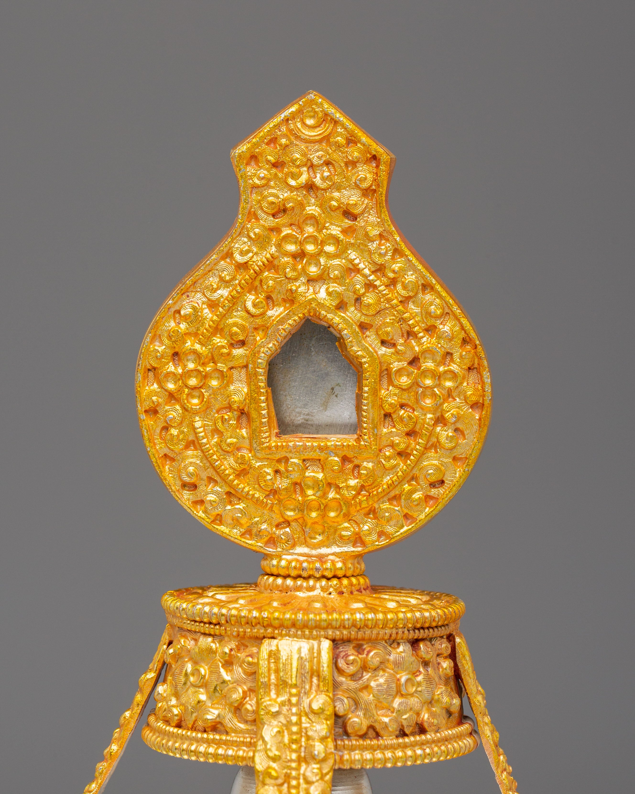 Handcrafted Tibetan Long Life Vase | Spiritual Copper Art