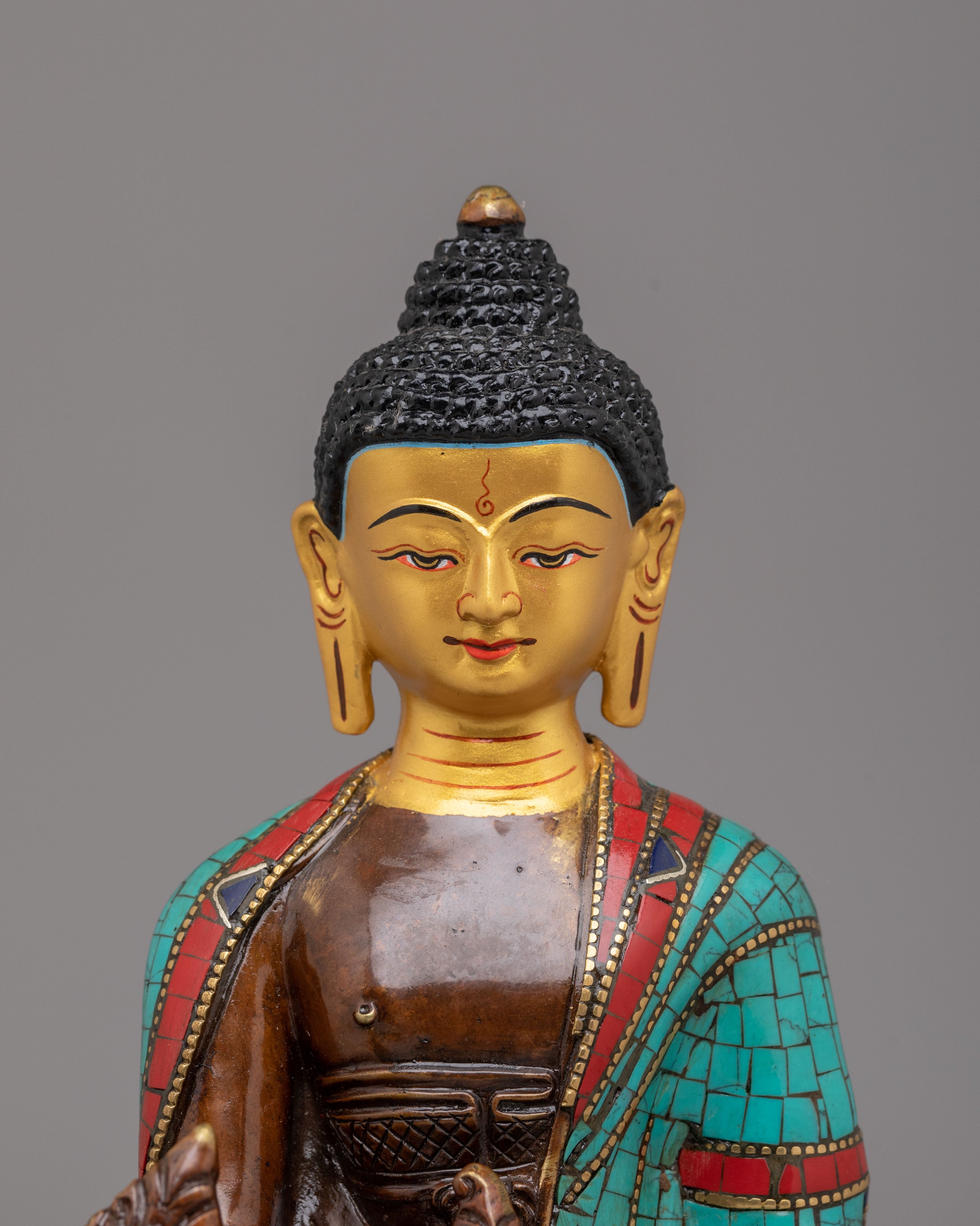 Tibetan Medicine Buddha Deity Statue | Spiritual Healing Decor