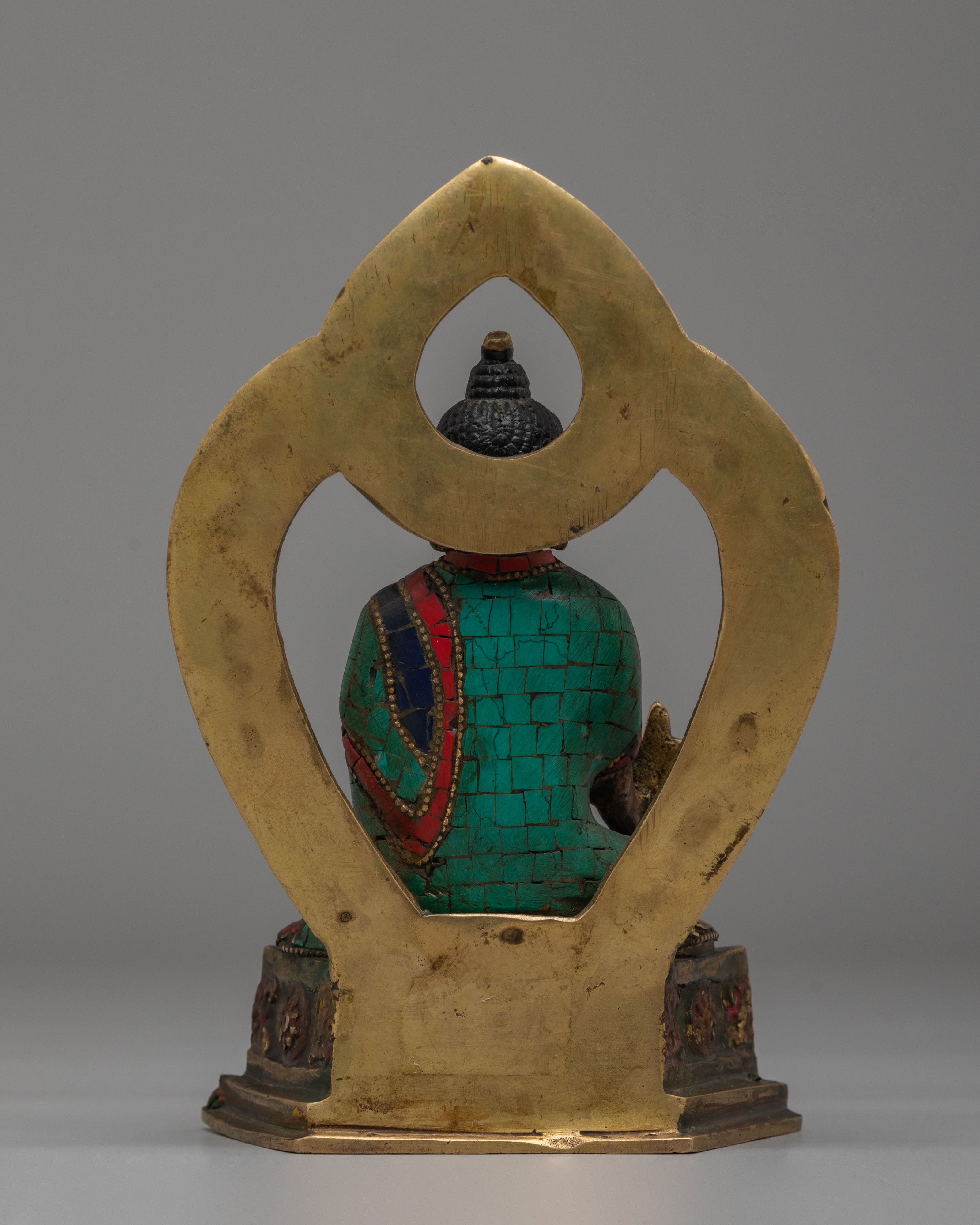 Handmade Medicine Buddha Tibetan Statue | Spiritual Decor