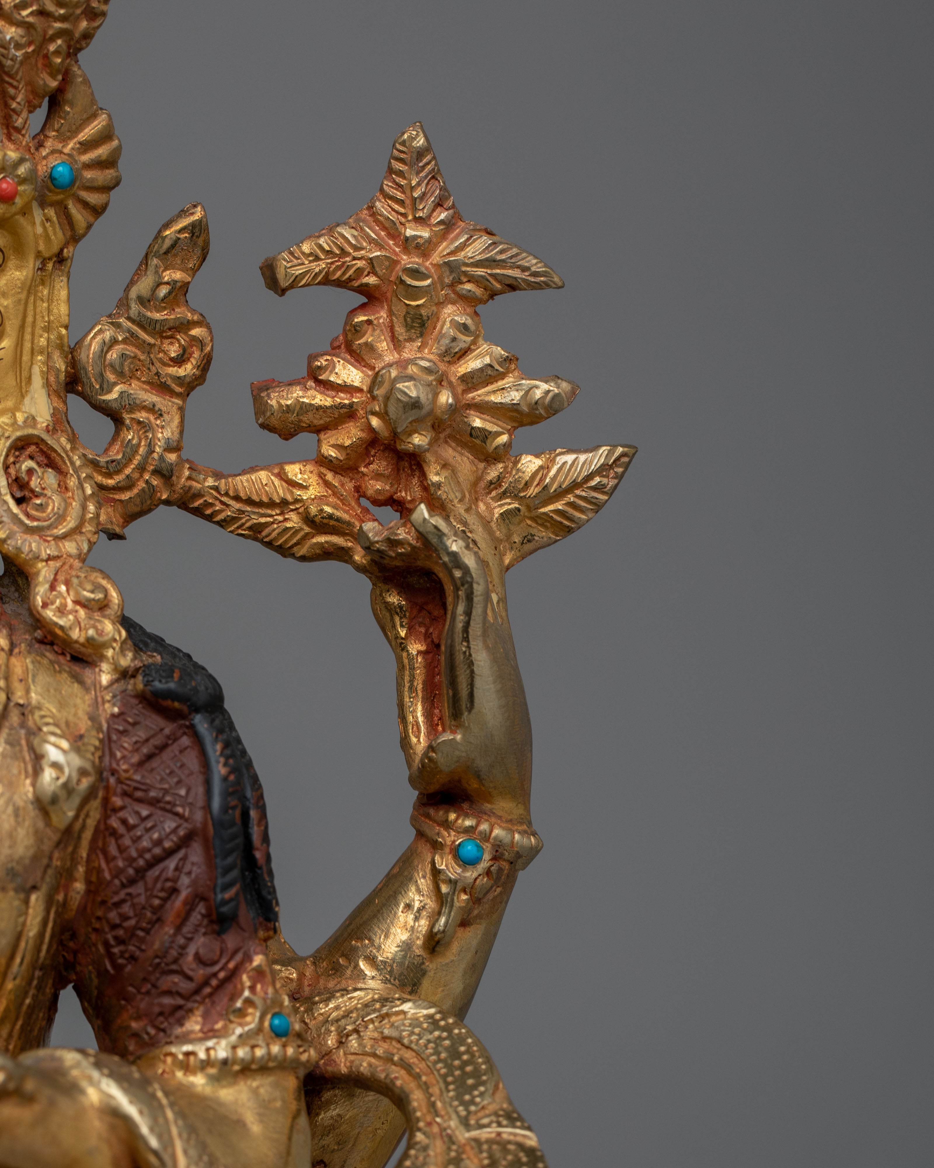 Ceremonial Chenrezig Shrine Statue | Tibetan Buddhist Altar Decor