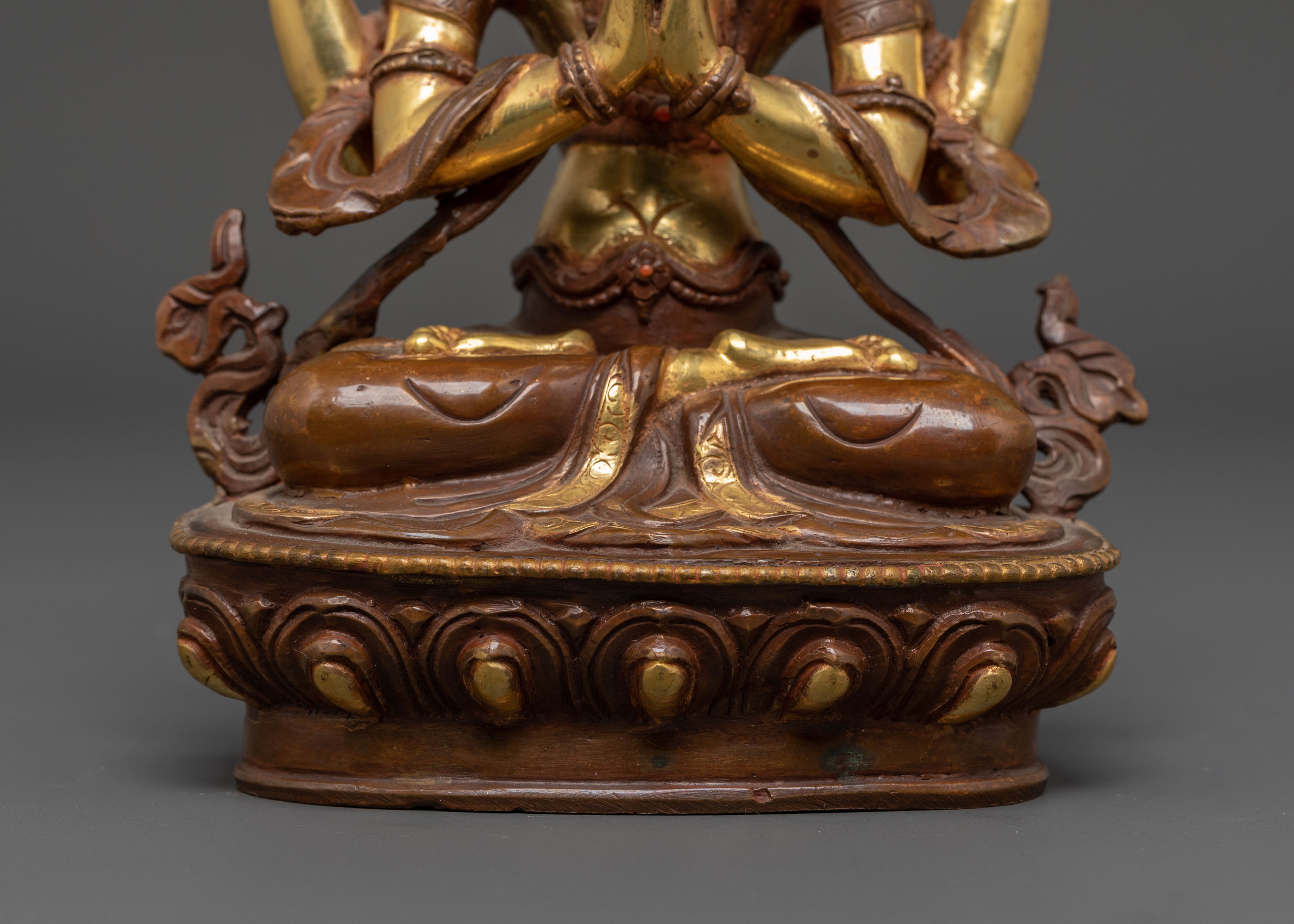 Sacred Four-Armed Chenrezig Statue | Tibetan Artwork