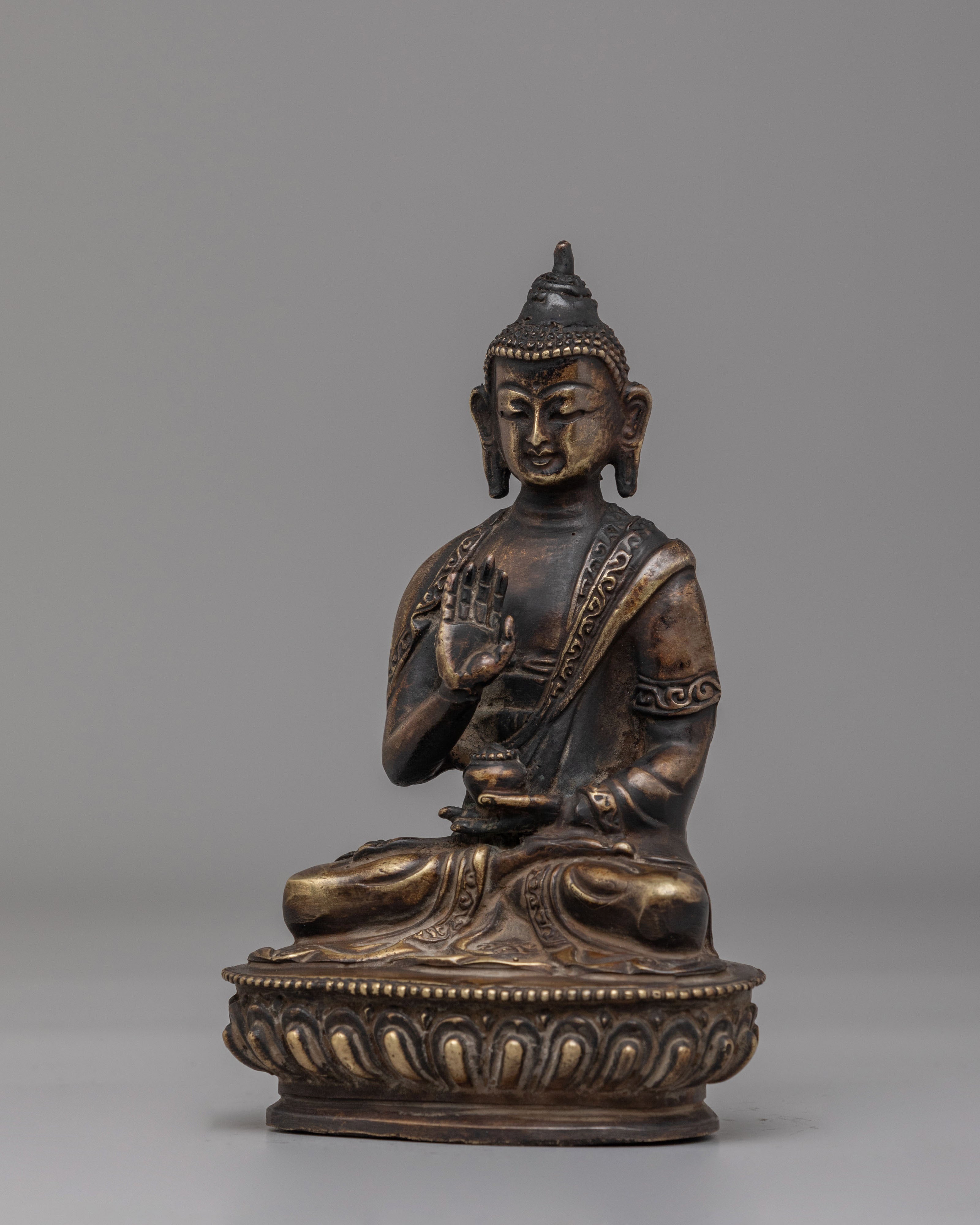 Amogasiddhi Buddha Statue for Protection | Symbol of Spiritual Growth