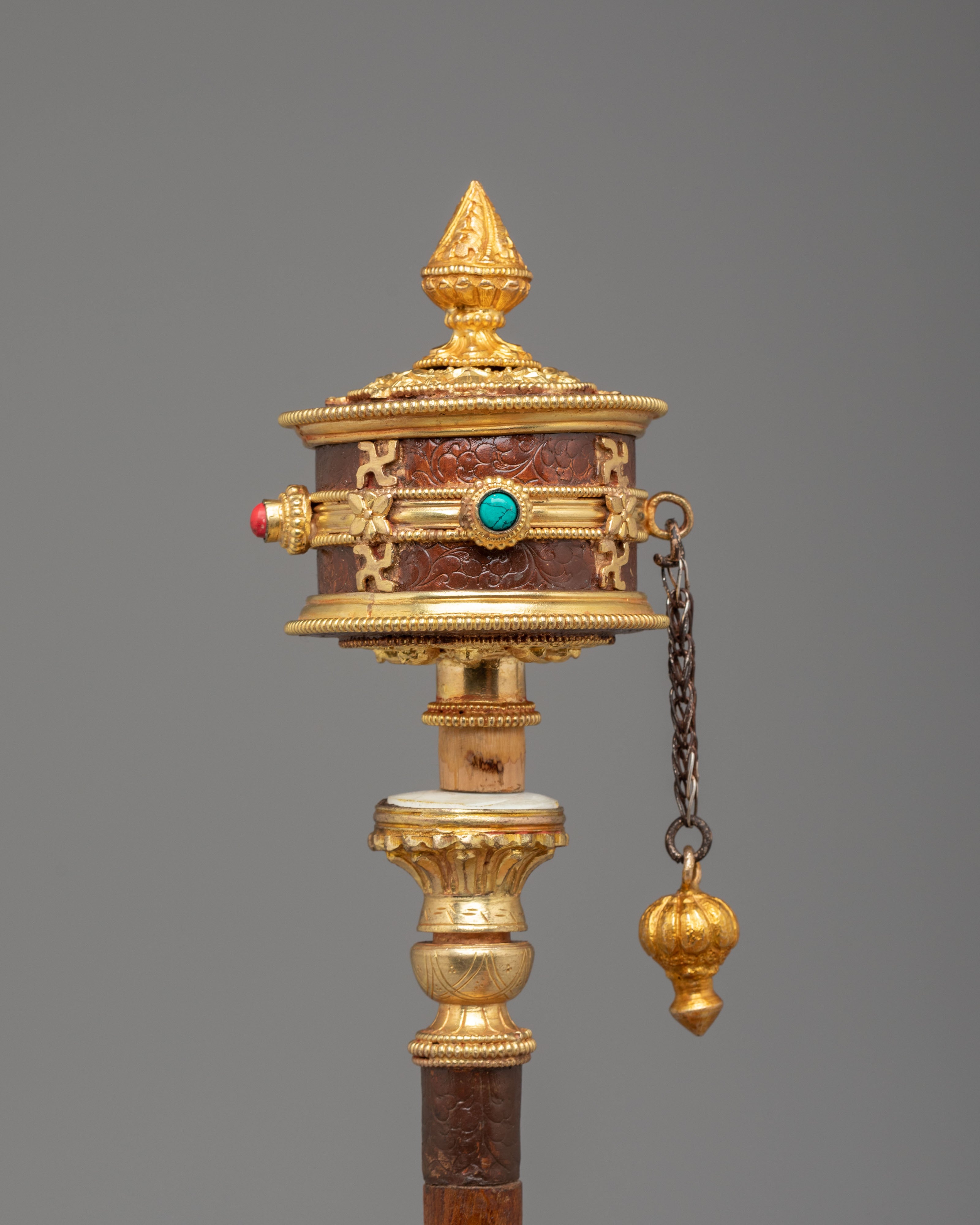 Spiritual Altar Prayer Wheel | Sacred Devotional Decor