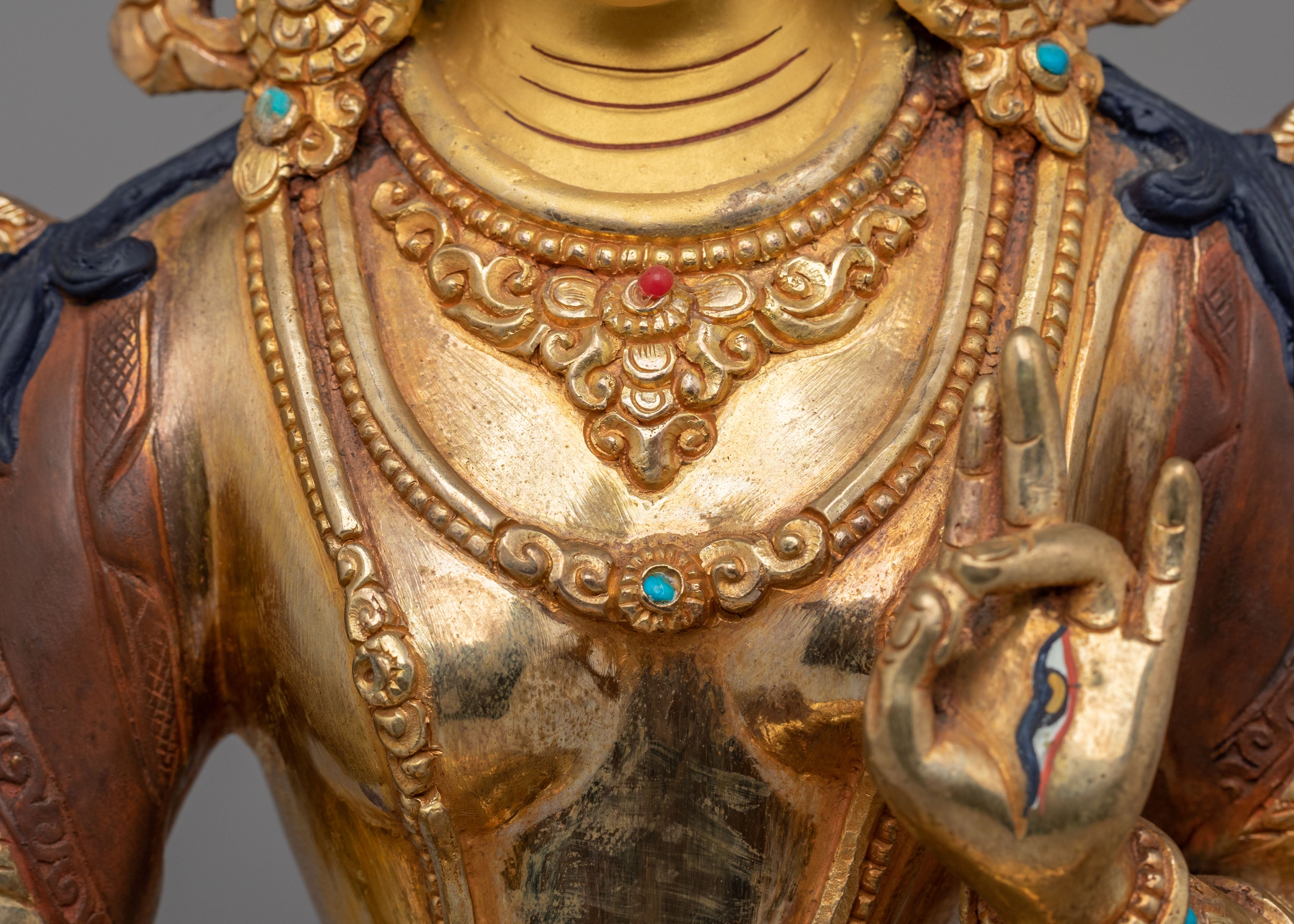 Tibetan White Tara Healing Sculpture | Spiritual Healing Statue