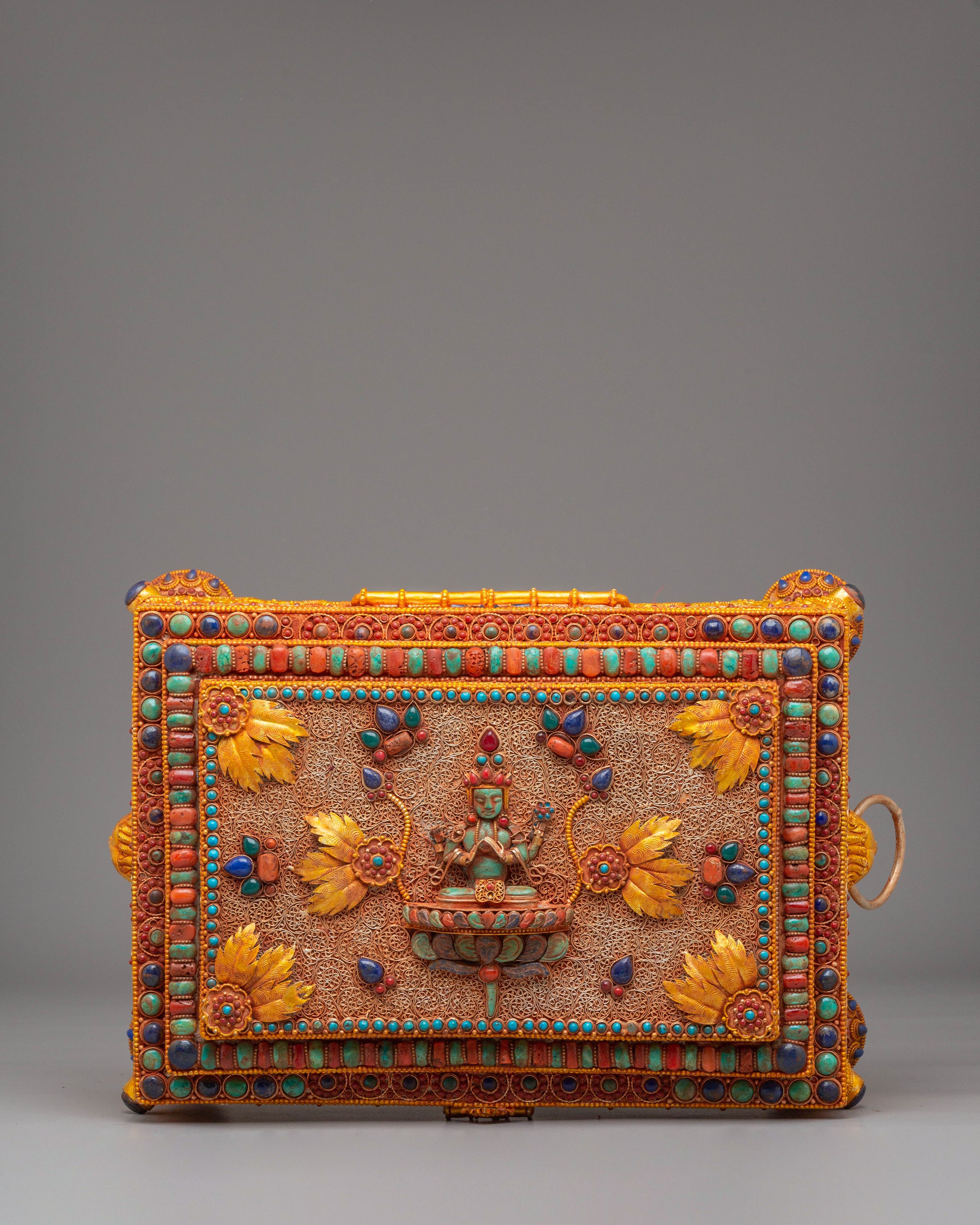 Himalayan Buddhist Treasure Box | Handcrafted Tibetan Decor