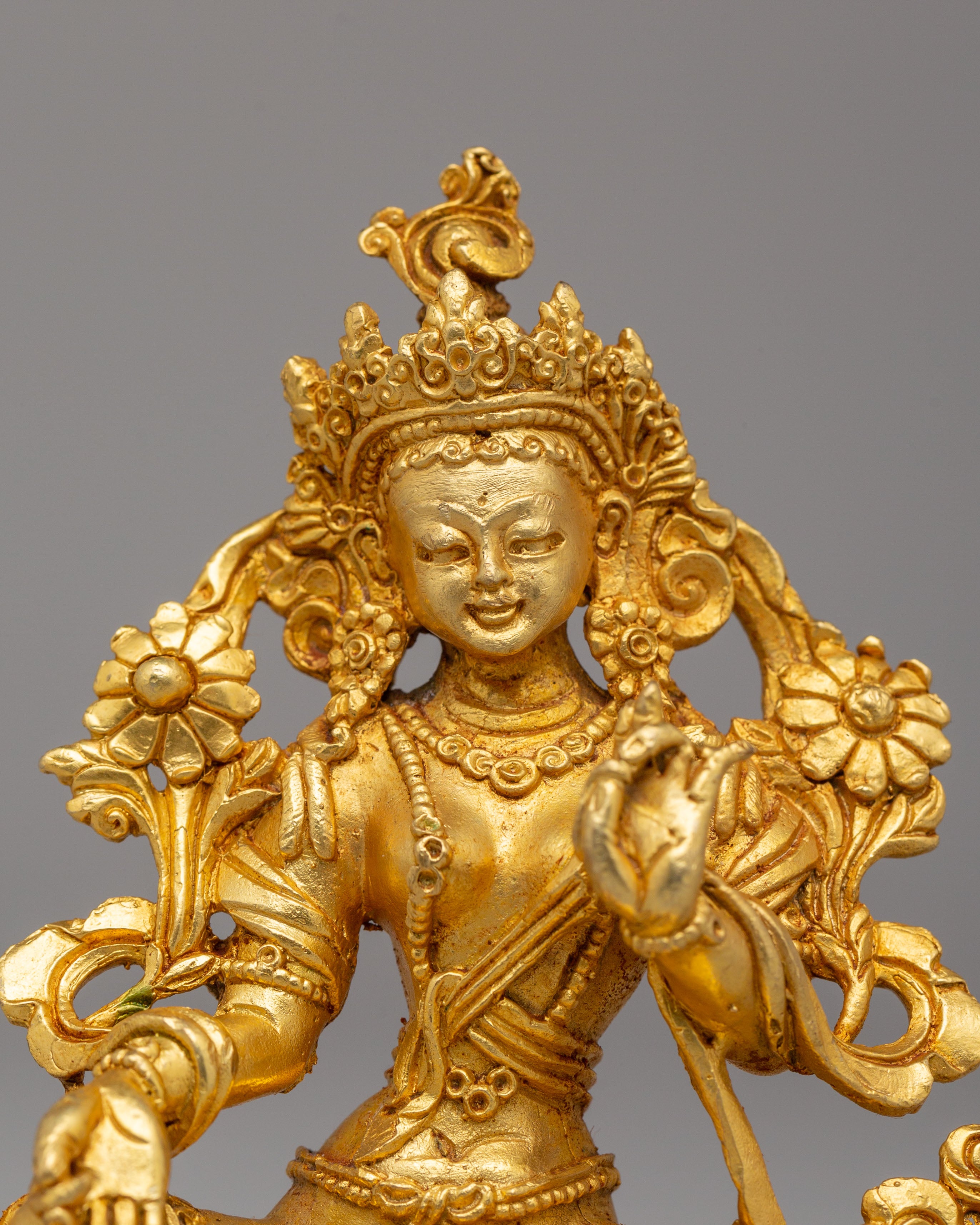Green Tara Spiritual Protector Statue | Symbol of Compassion & Protection