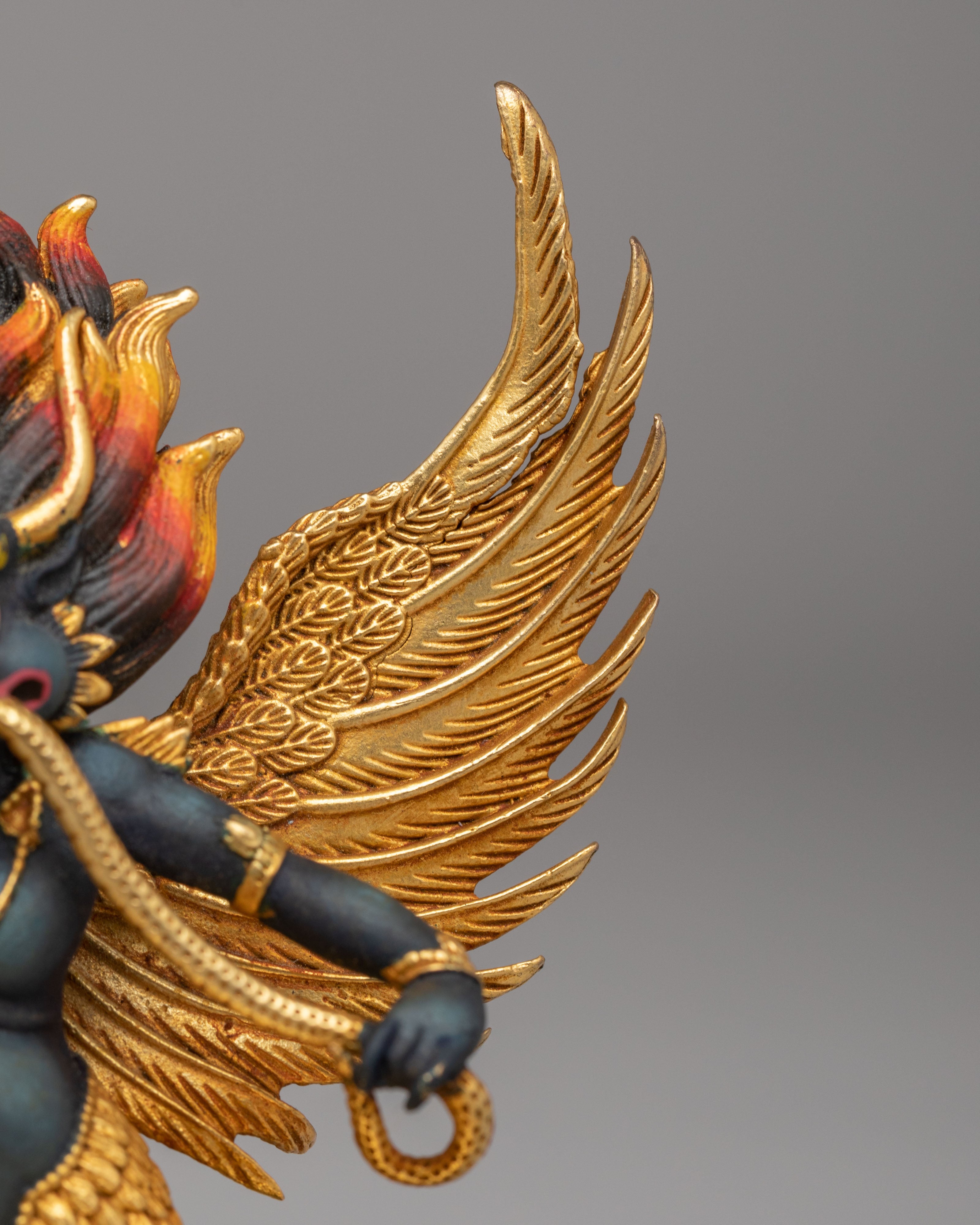 Handcrafted Ritual Garuda Statue | Mythological Bird Deity Sculpture