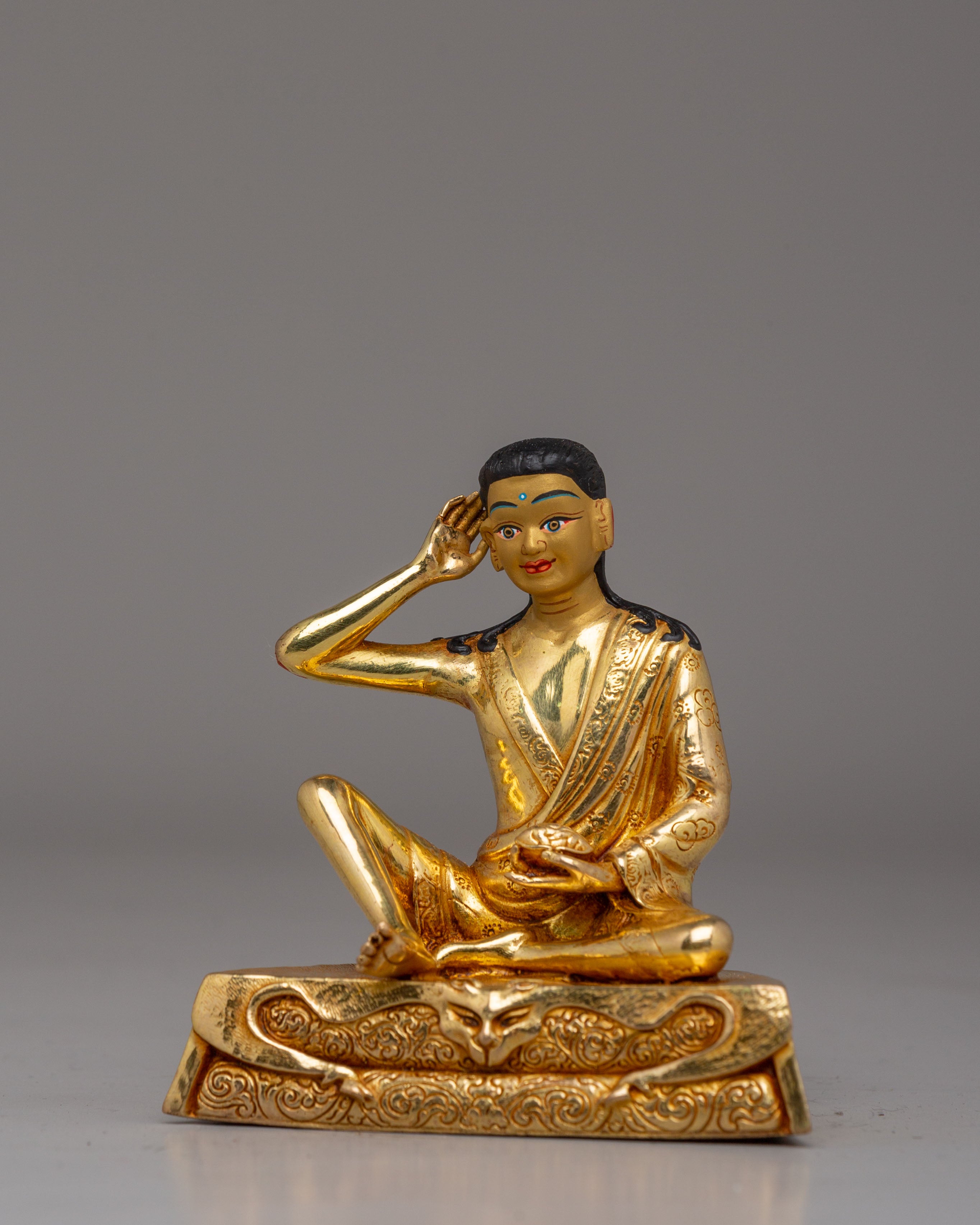 Sacred Milarepa Buddhist Master Statue | Tibetan Yogi Sculpture