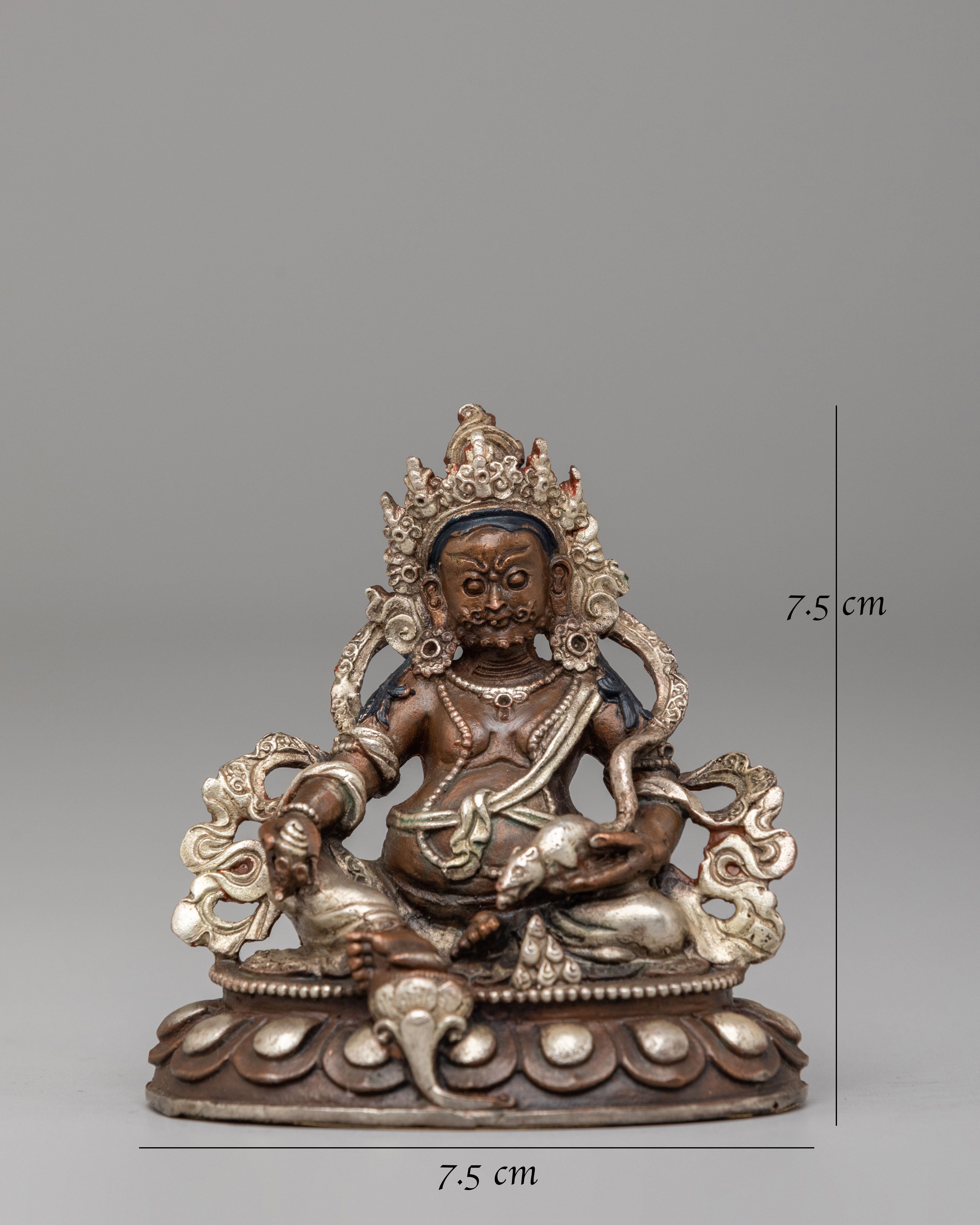 Dzambhala Prosperity Deity Statue | Dzambhala Statue for Altar