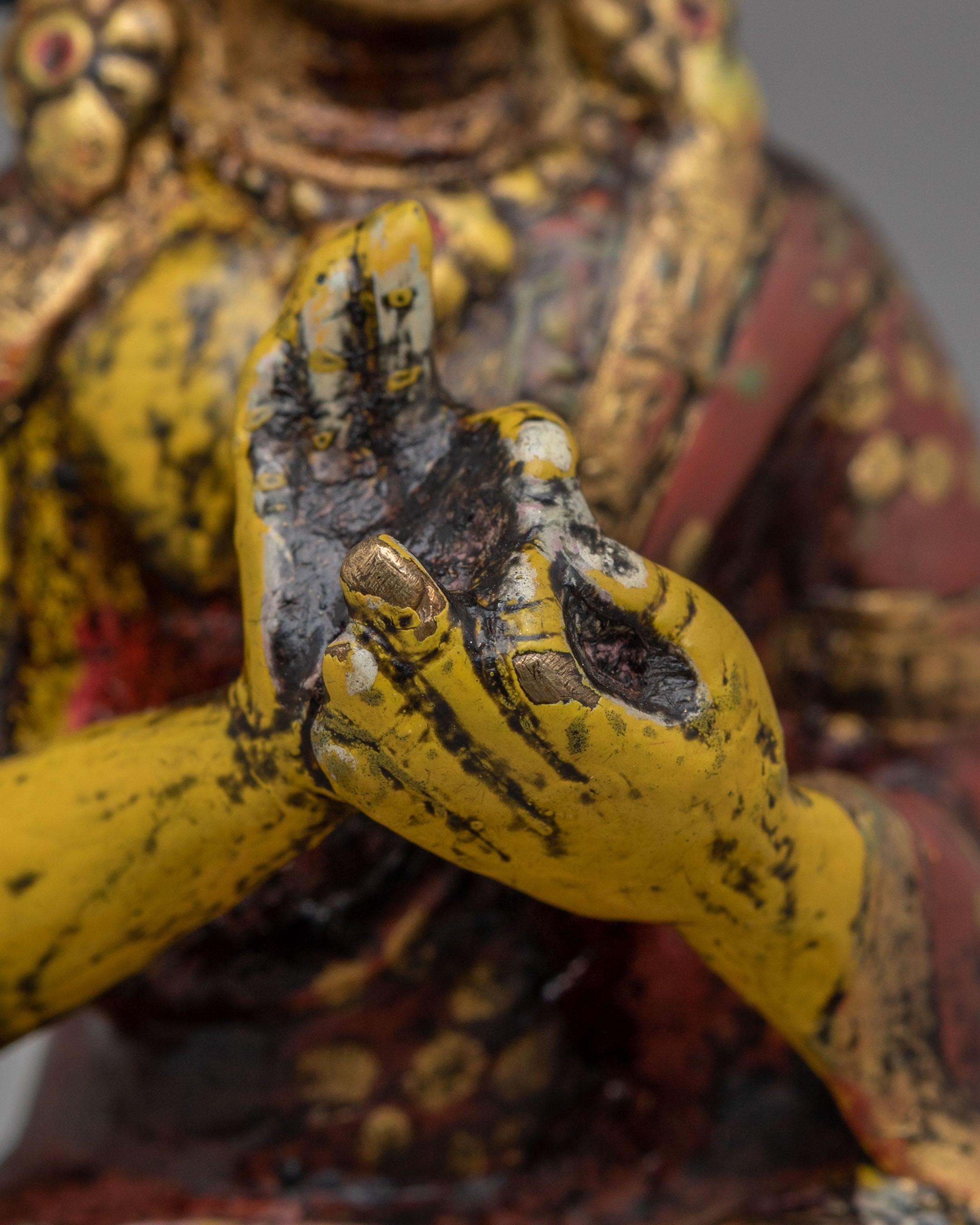 Himalayan Vairocana Meditation Statue | Tibetan Buddha Sculpture