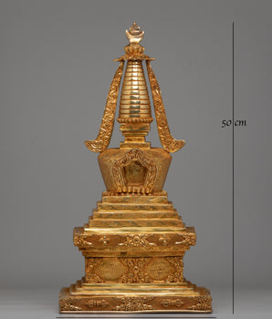 Handmade Buddhist Stupa for Peace | Symbol of Enlightenment
