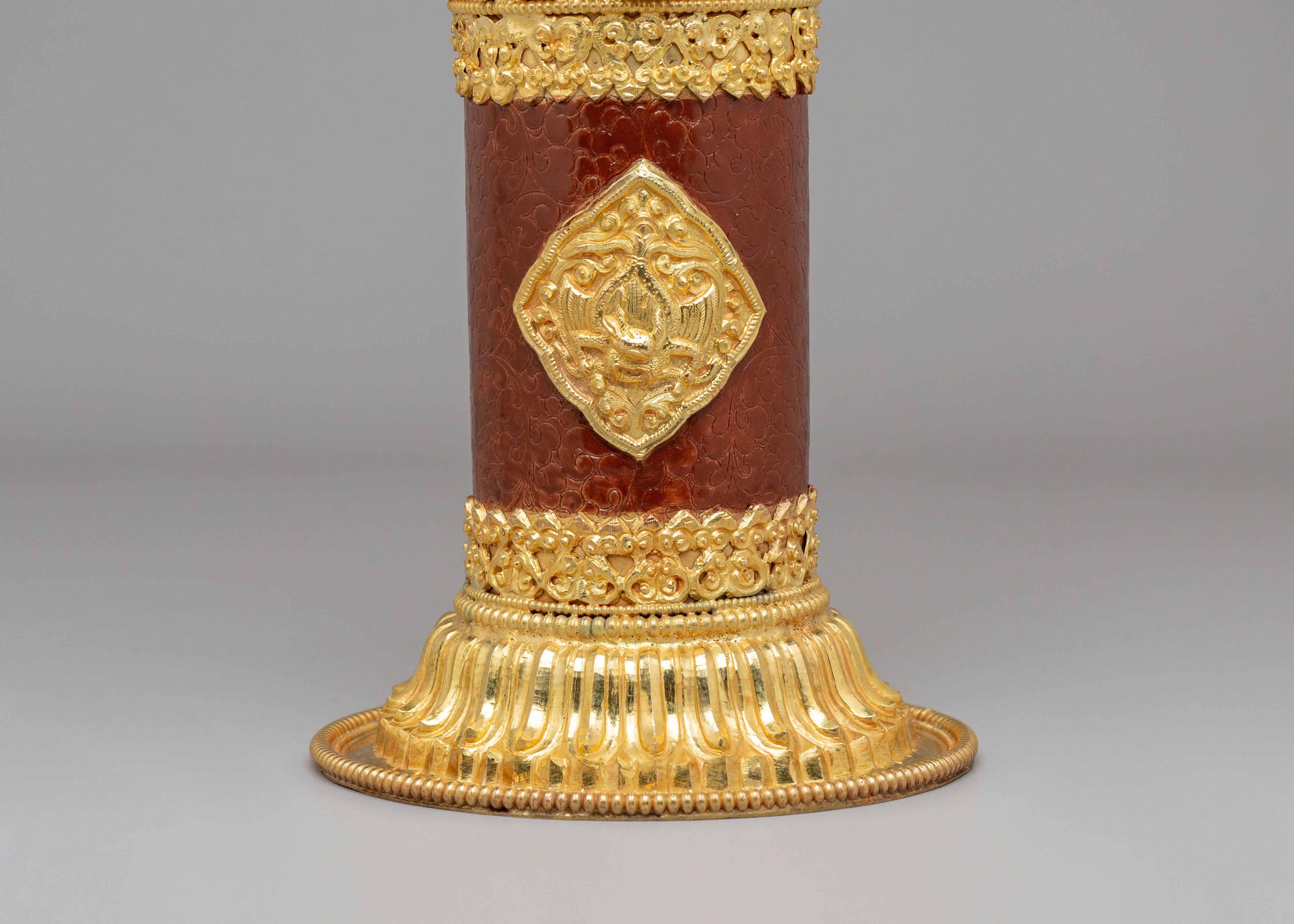 Handmade Incense Holder | Gold-Plated Copper Inense Holder for Altar