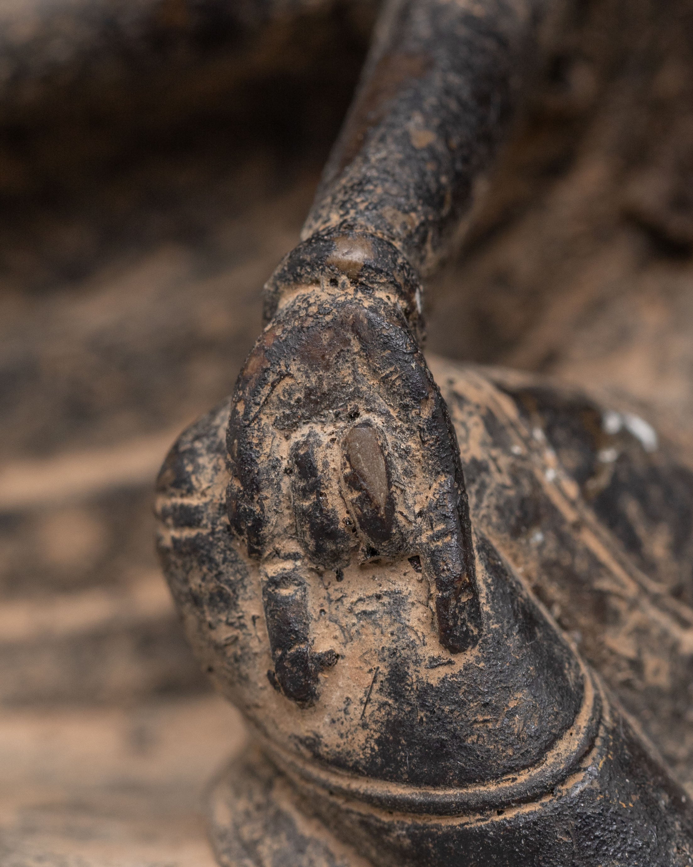 Traditional Vasudhara Wealth Deity Statue | Tibetan Stone Sculpture