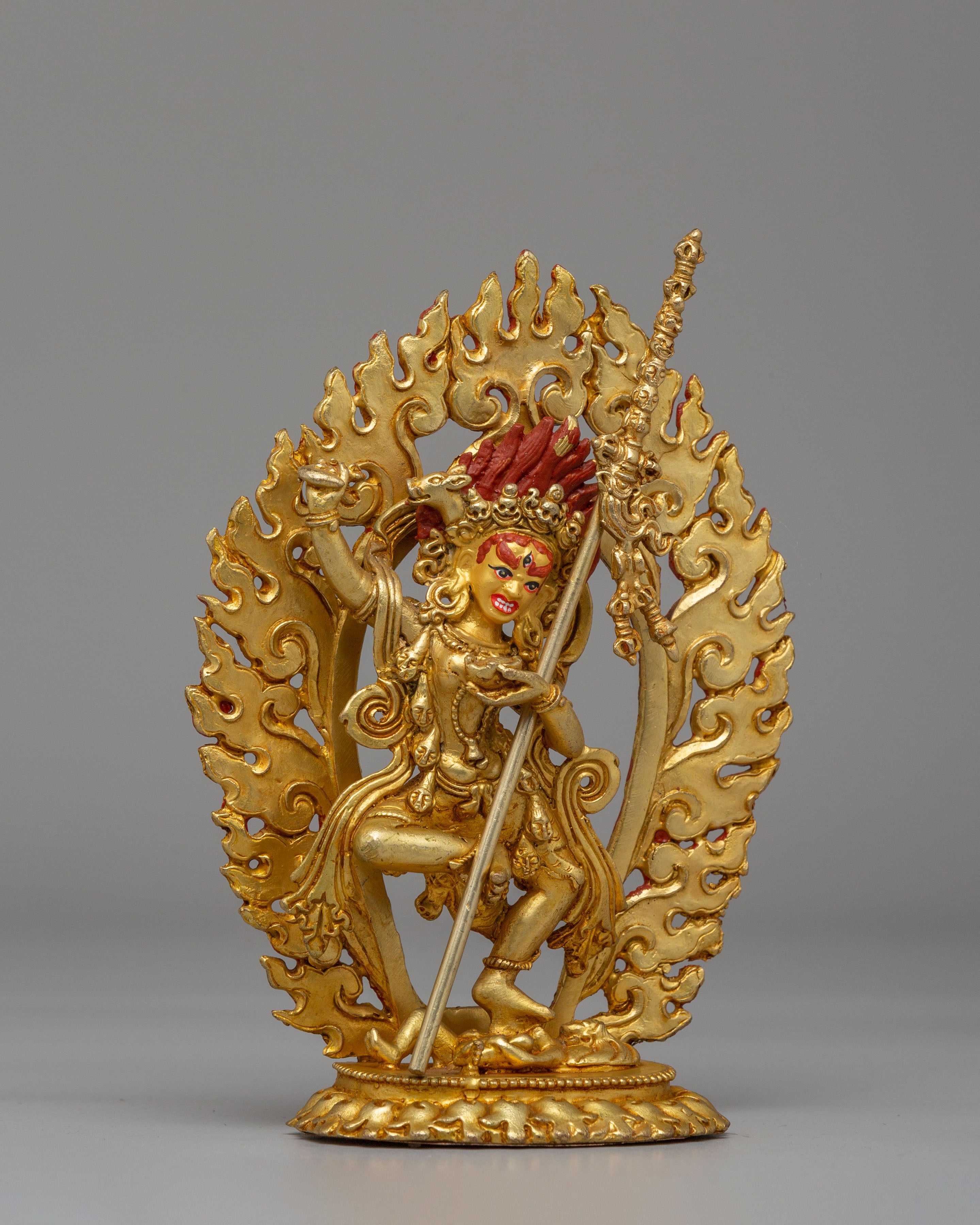 Wrathful Dorje Phagmo Statue | Tibetan Wisdom Goddess for Meditation