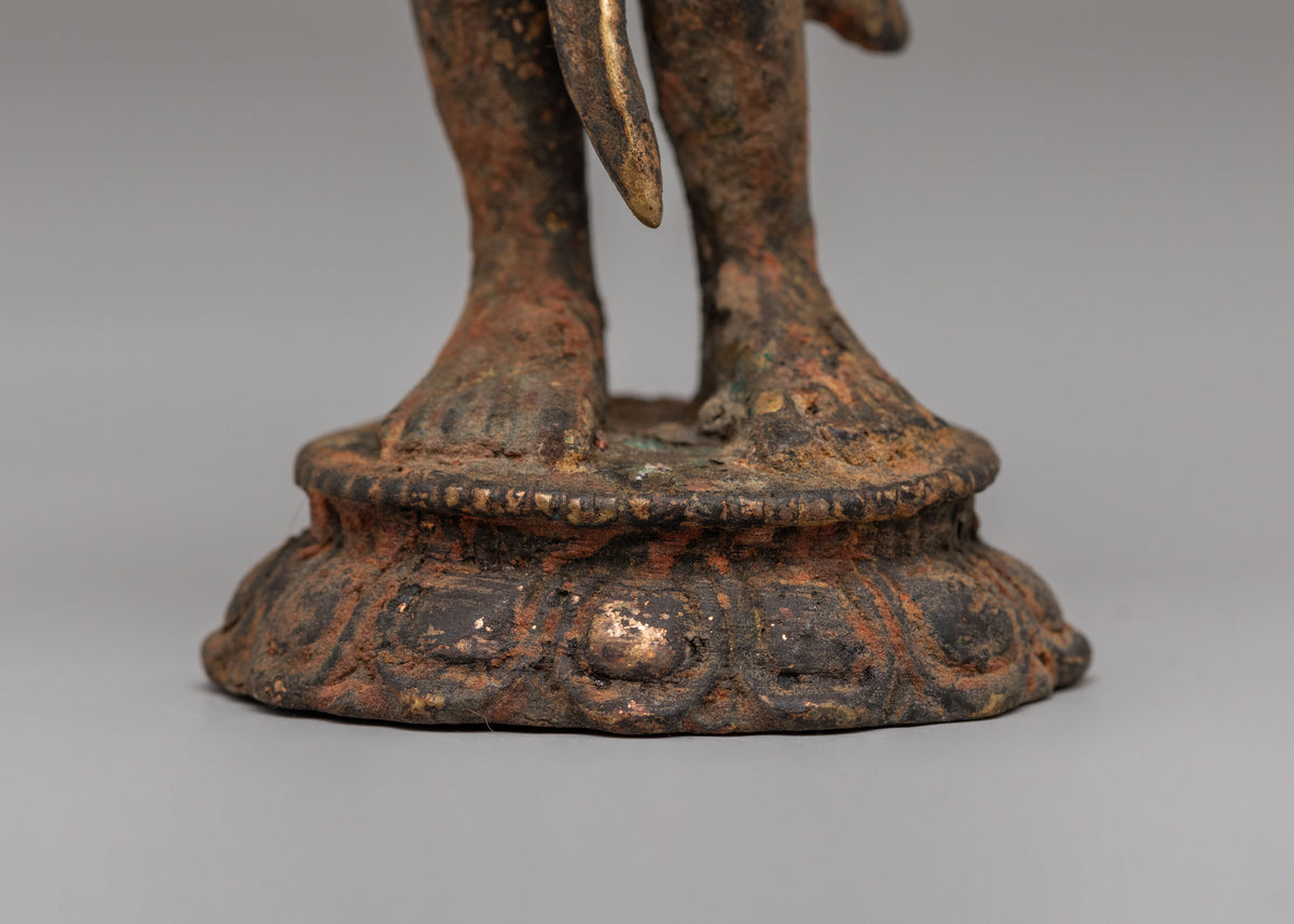 Handcrafted Standing Lokeshwor Statue | Bodhisattva of Infinite Compassion