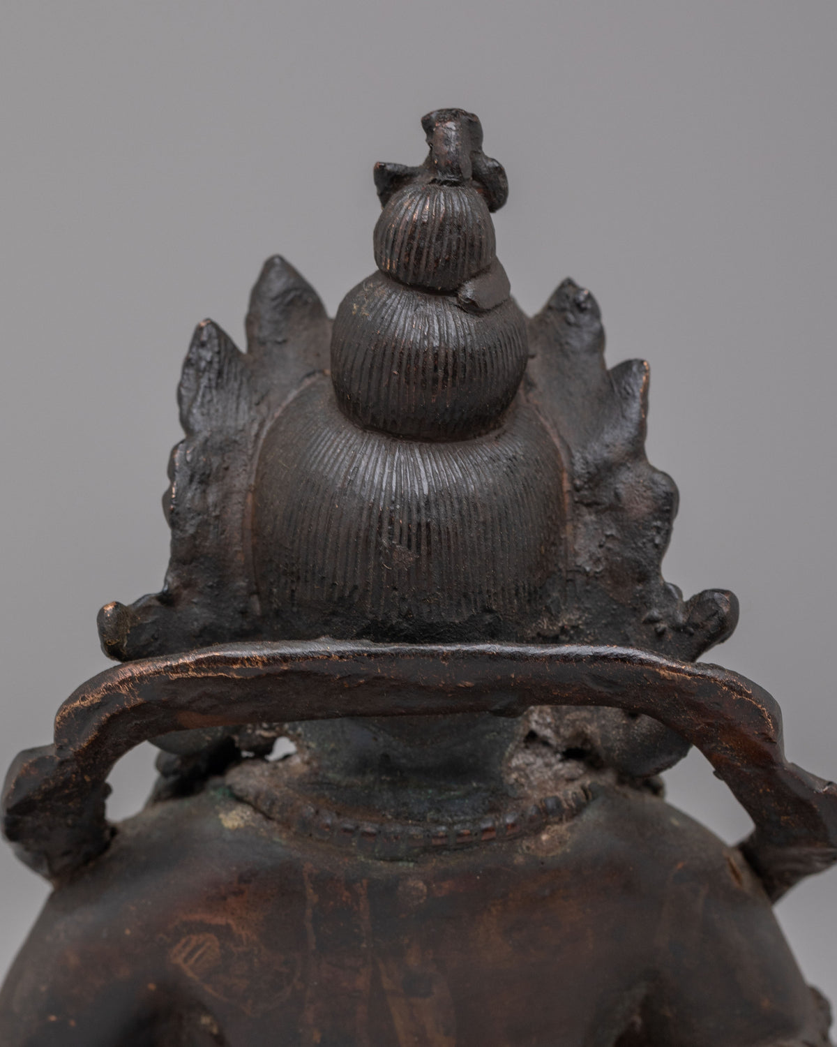 Ceremonial Dzambhala Wealth Deity Sculpture | Tibetan Buddhist Prosperity Figurine