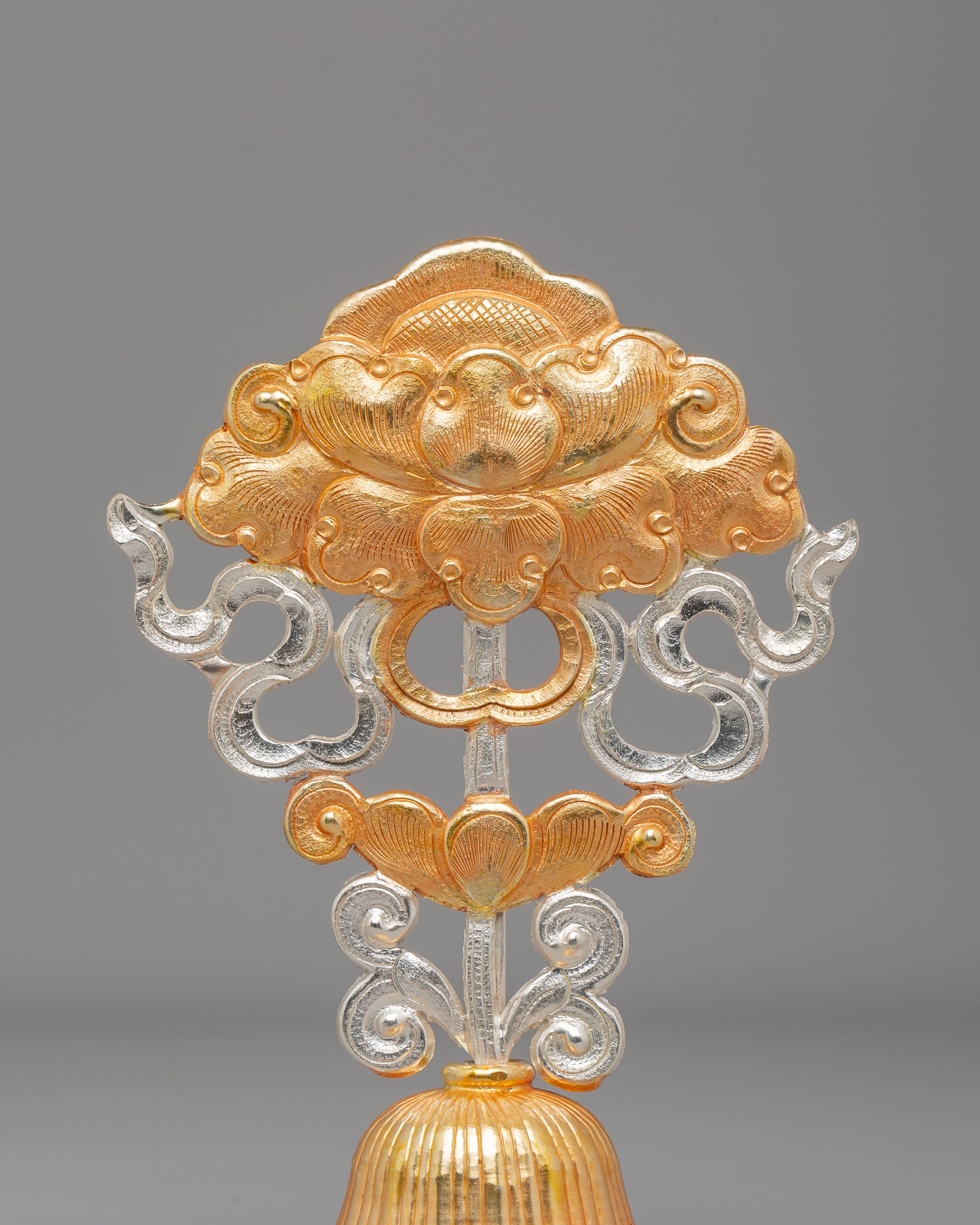 Sacred Eight Auspicious Symbols Set | Copper Body with Electro Gold & Silver Plating