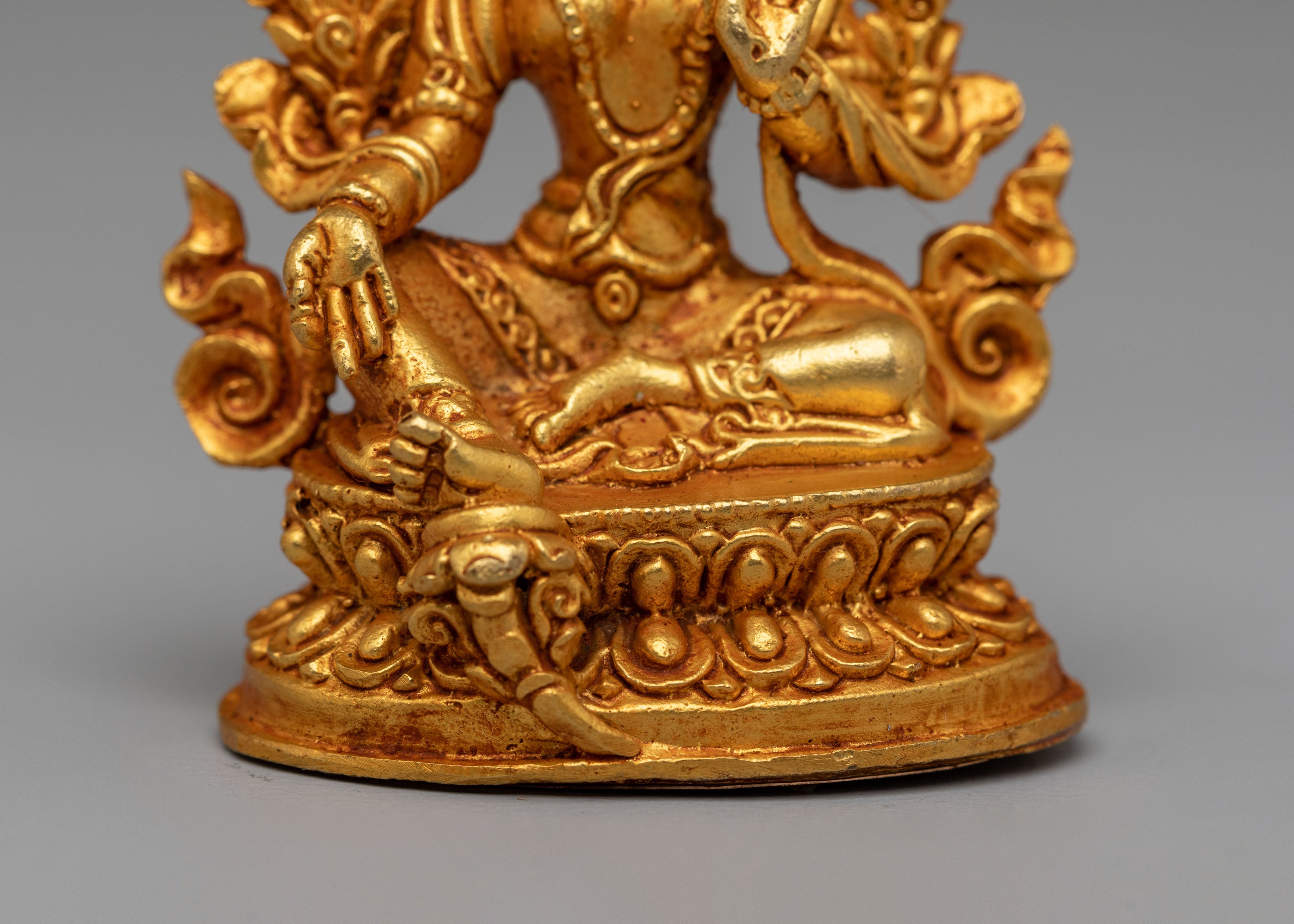 Ceremonial Green Tara Goddess Statue | Symbol of Compassion & Protection