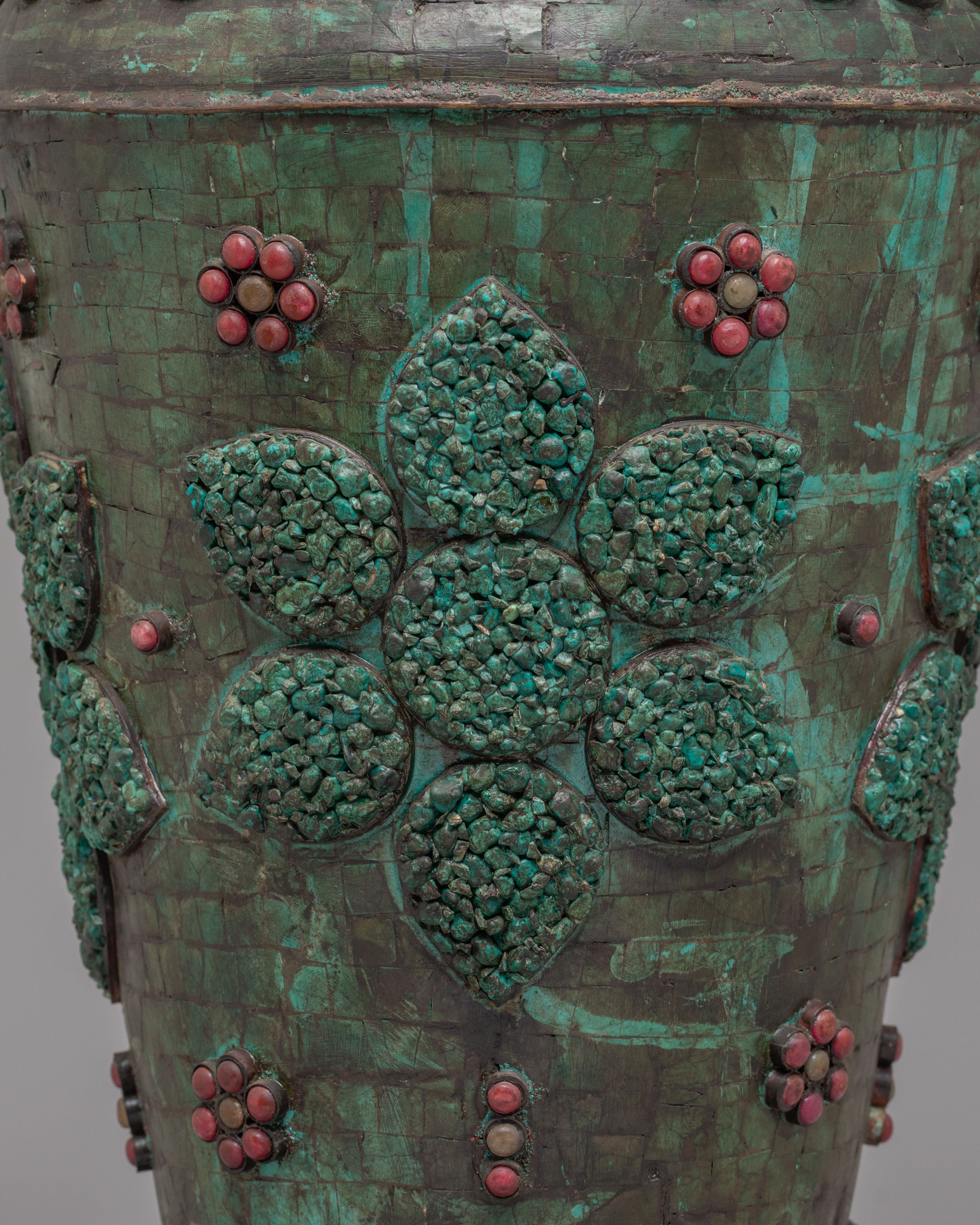 Decorative Flower Vase for Decor | Traditional Tibetan Flower Pot