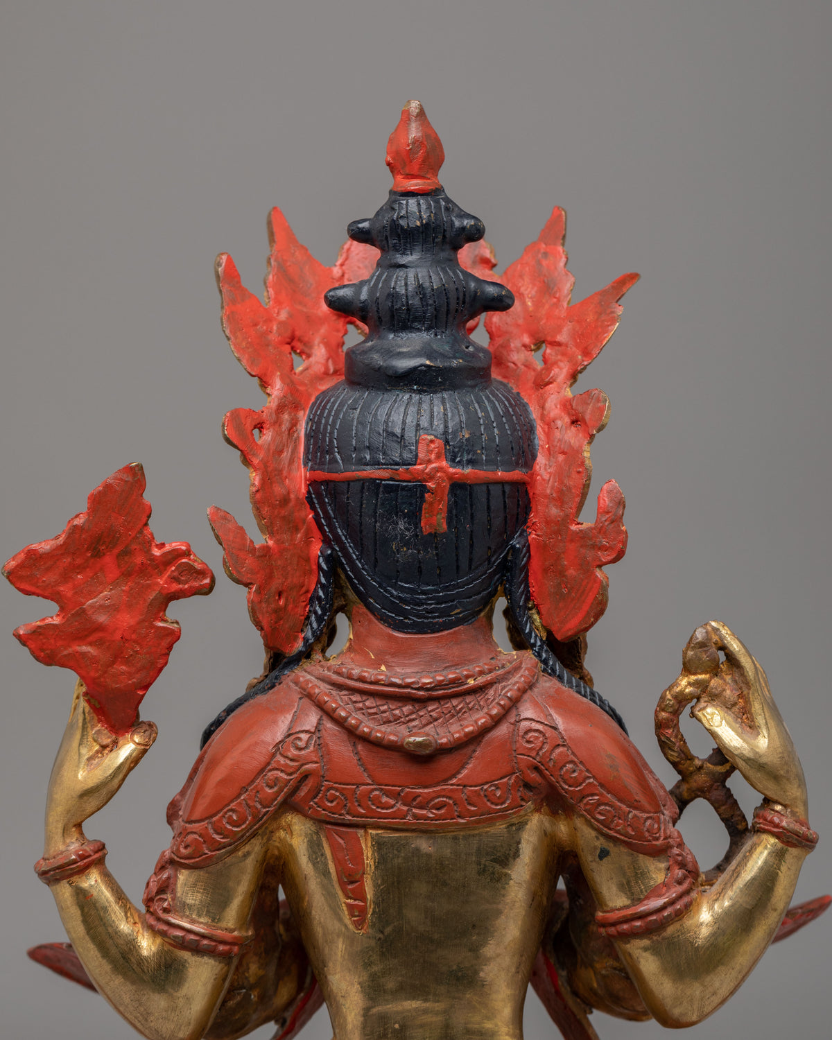 Chenrezig Avalokiteshvara Sculpture | Handcrafted Tibetan Buddha Statue