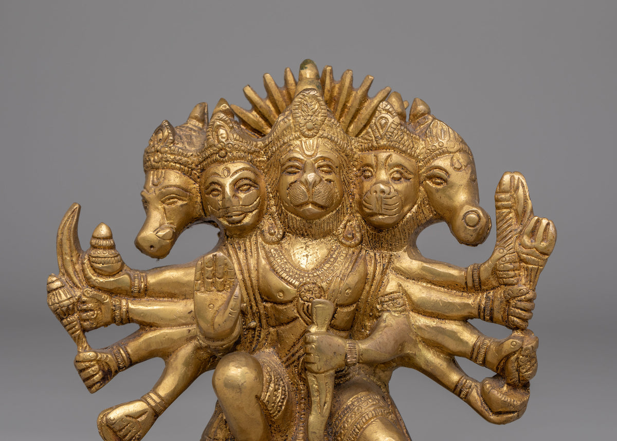 Sacred Traditional Hanuman Statue | Lord Hanuman Brass Idol