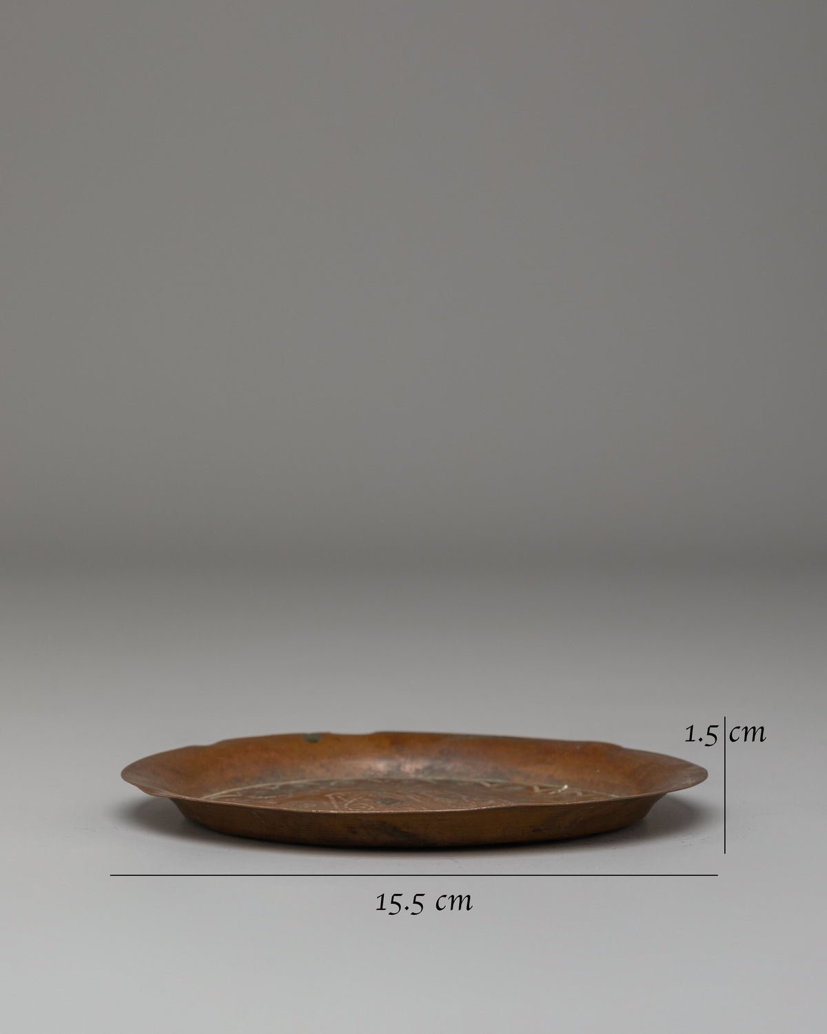 Handmade Decorative Plate | Traditional Antique Copper Offering Tray