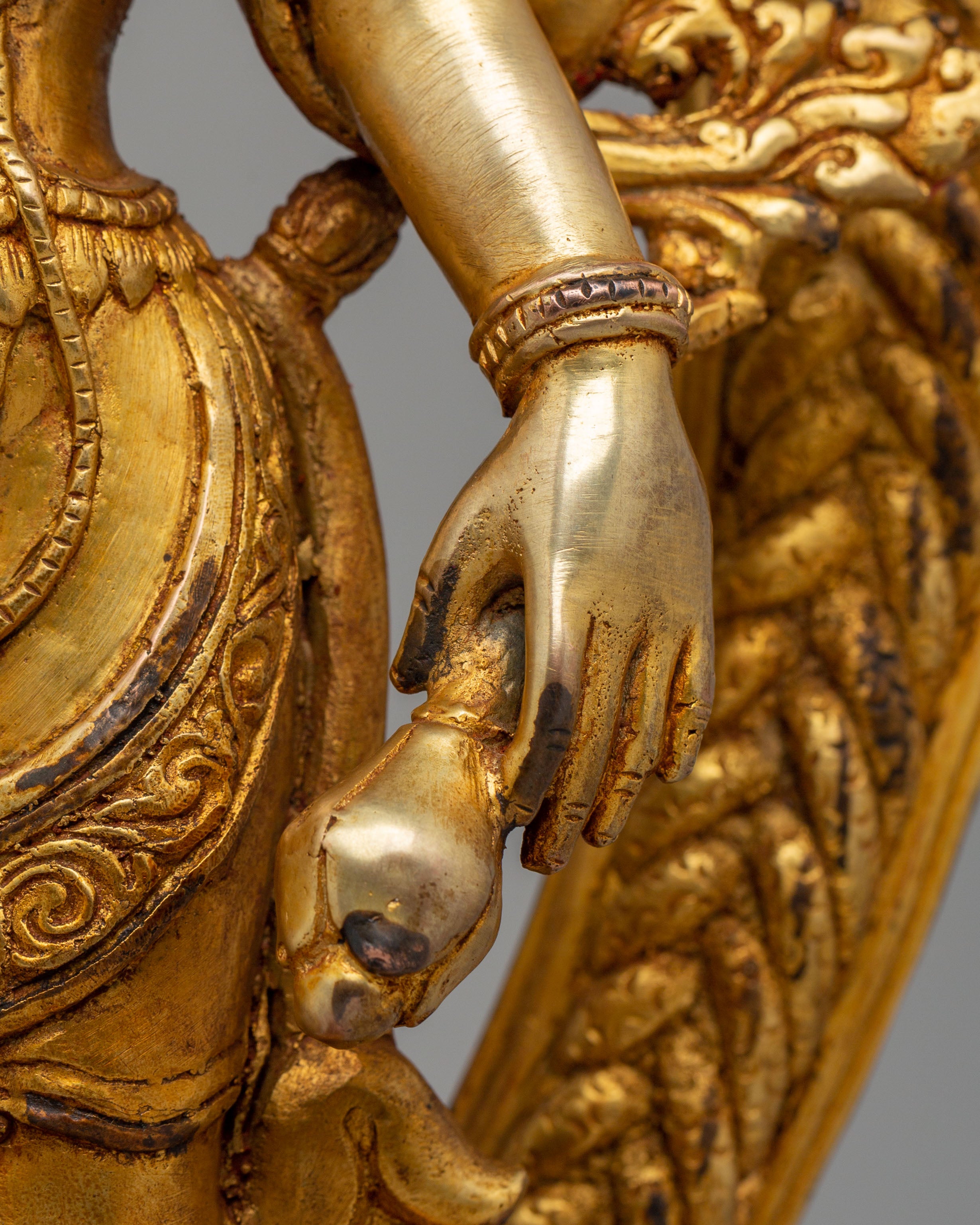 Sacred Vishnu Figurine | Handcrafted Copper Statue