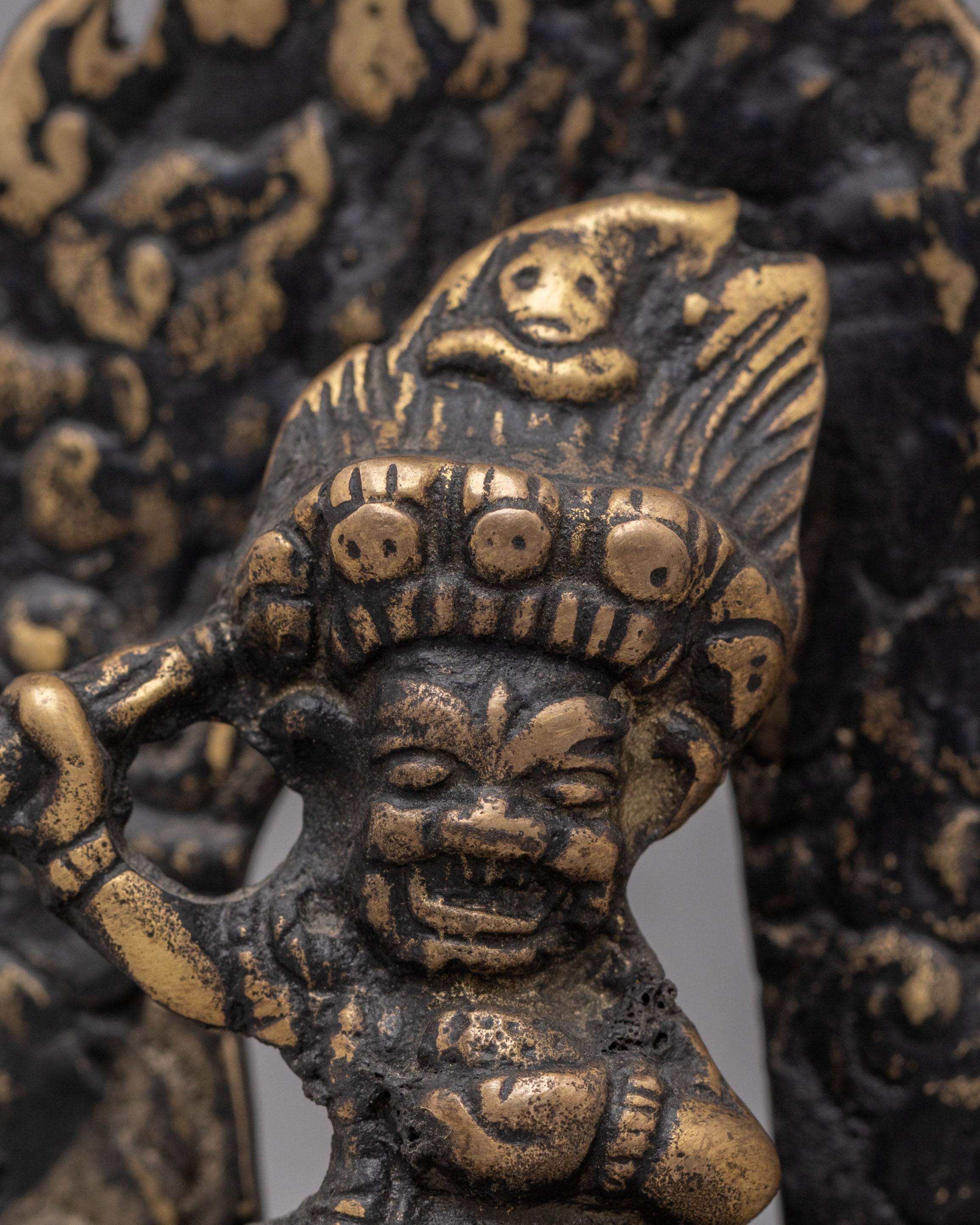 Buddhist Protector Deity Mahakala Statue | Guardian of Dharma