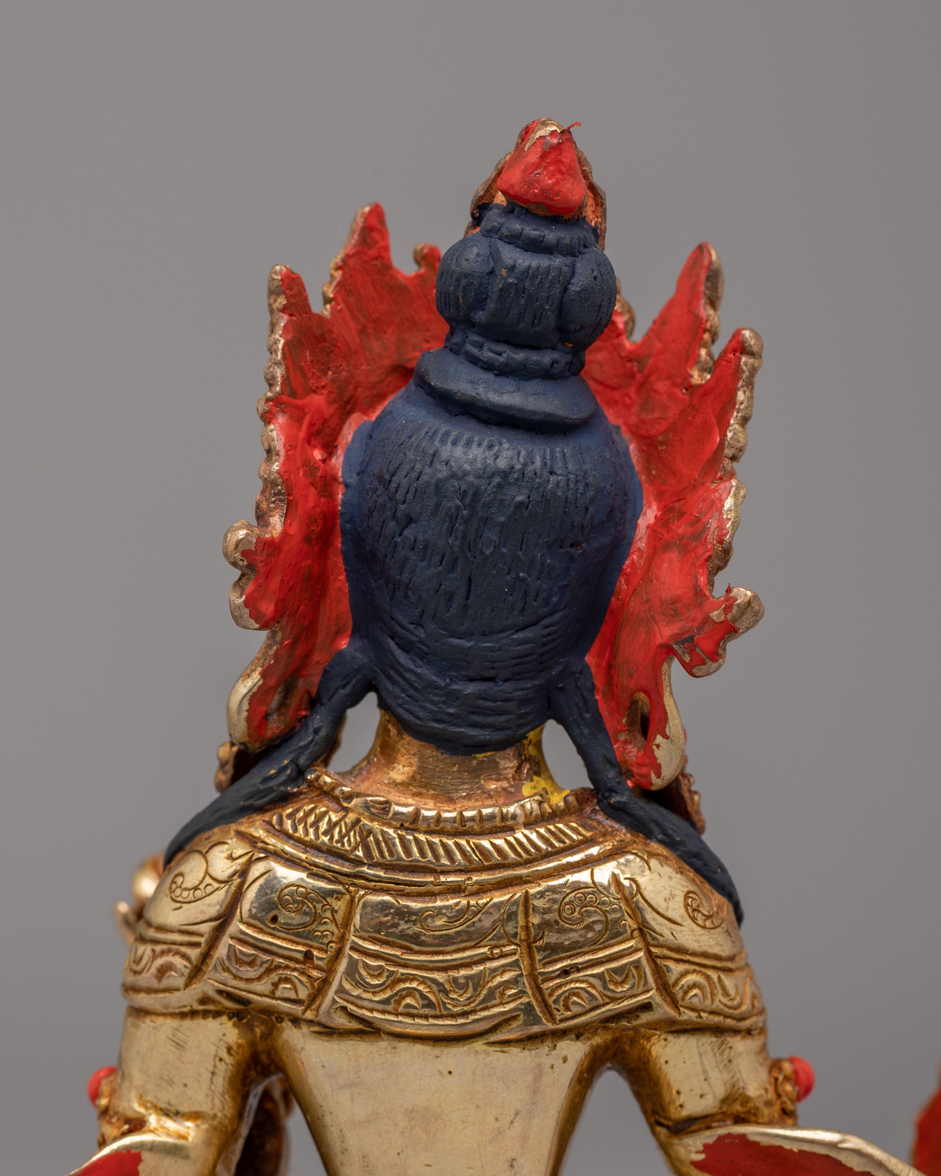 Sacred Tibetan Dukar Sculpture | White Parasol Protection Deity