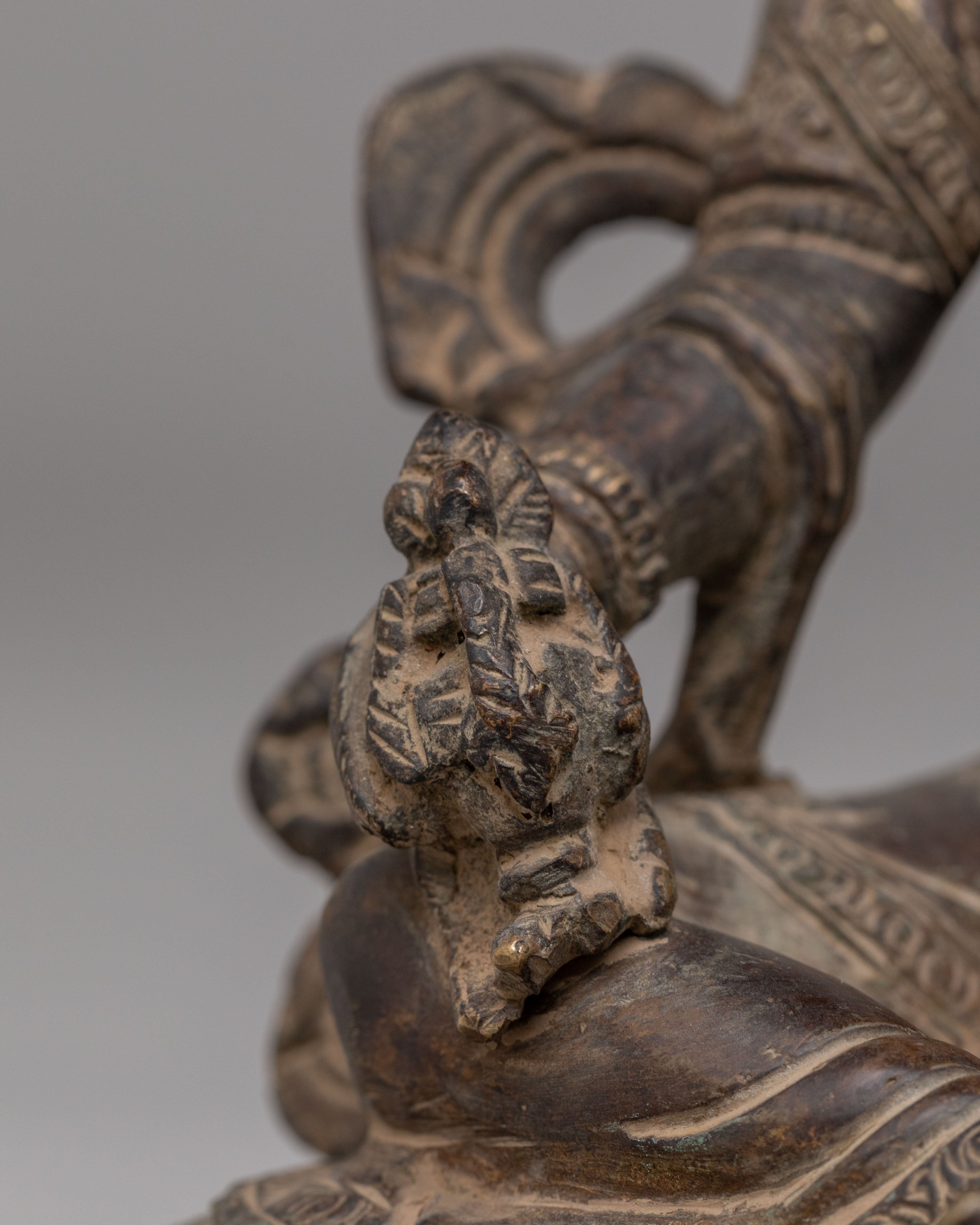 Handcrafted Red Tara Deity Statue | Sacred Tibetan Buddhist Art
