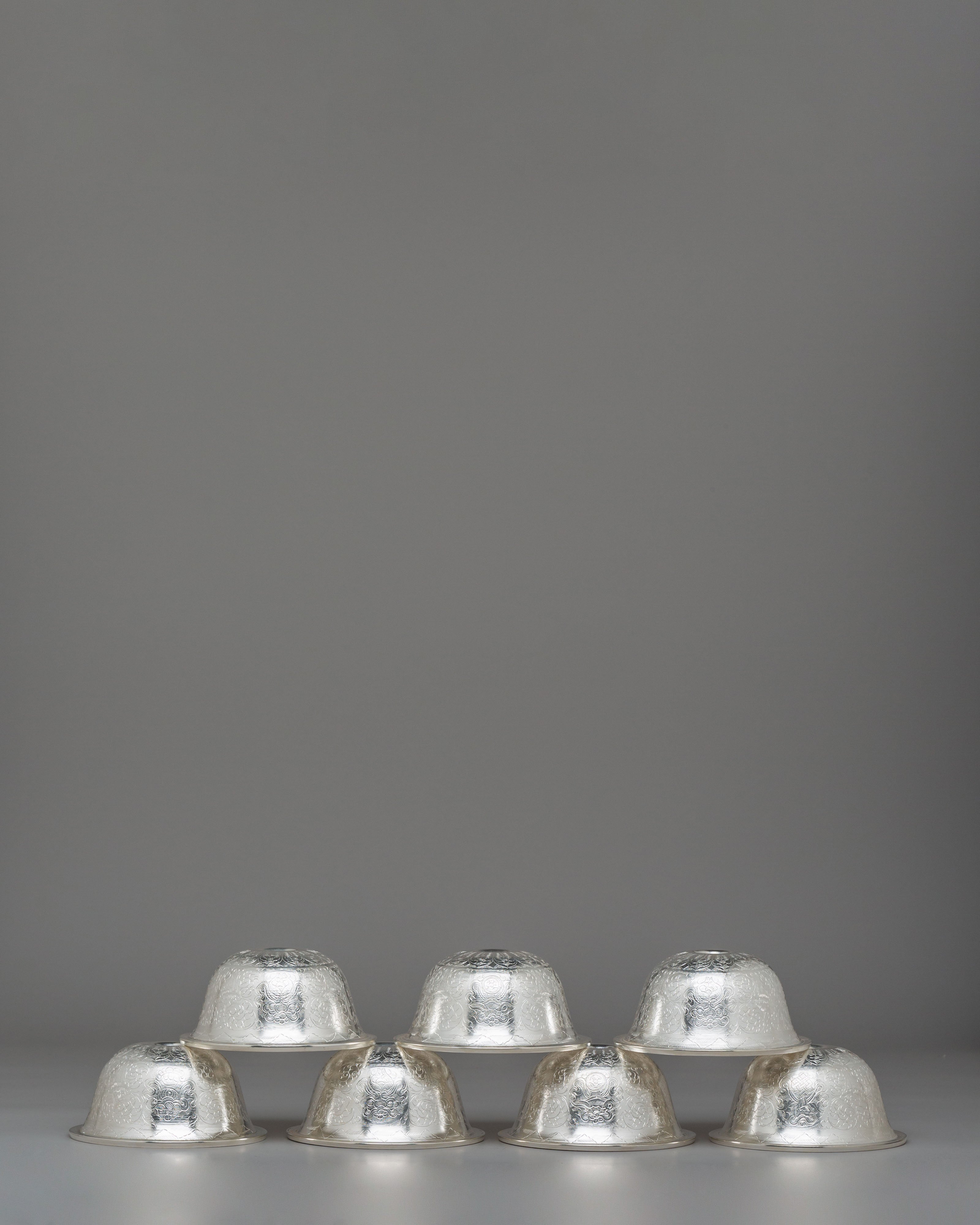 Traditional Altar Offering Bowls Set | Tibetan Meditation Set