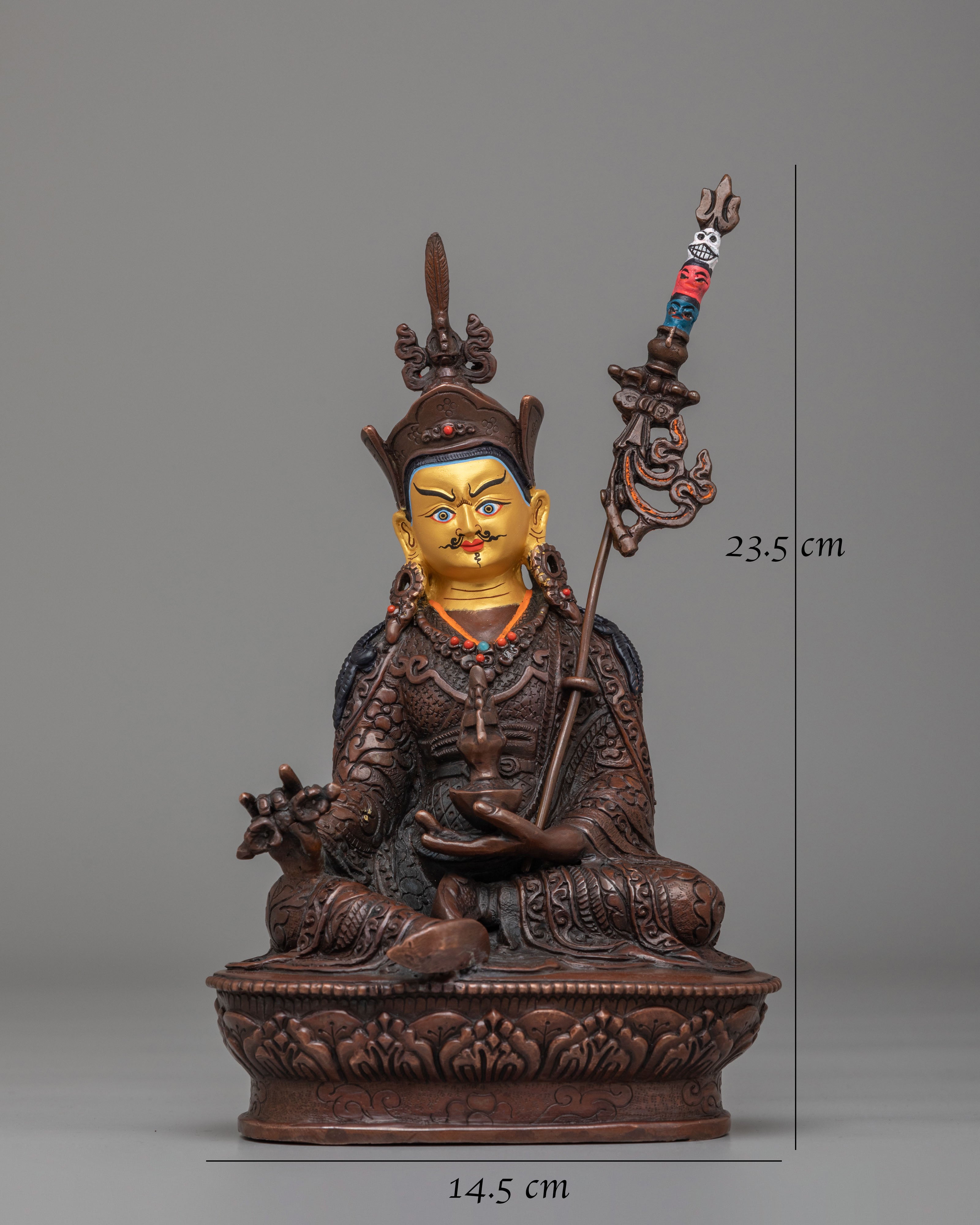Sacred Padmasambhava Deity Sculpture | Sacred Tibetan Decor