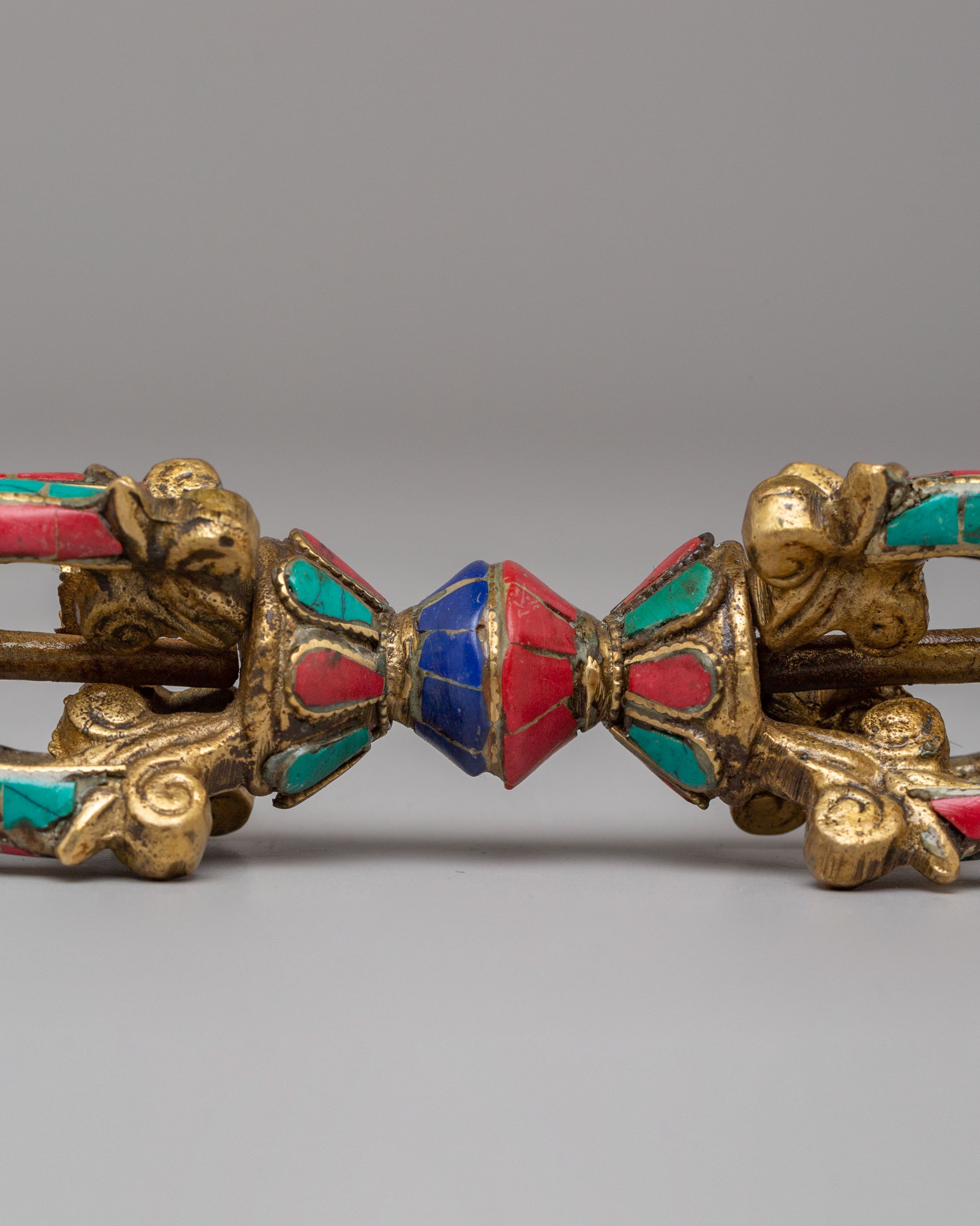Buddhist Ritual Gemstone Vajra | Tibetan Dorje Symbol of Spiritual Power