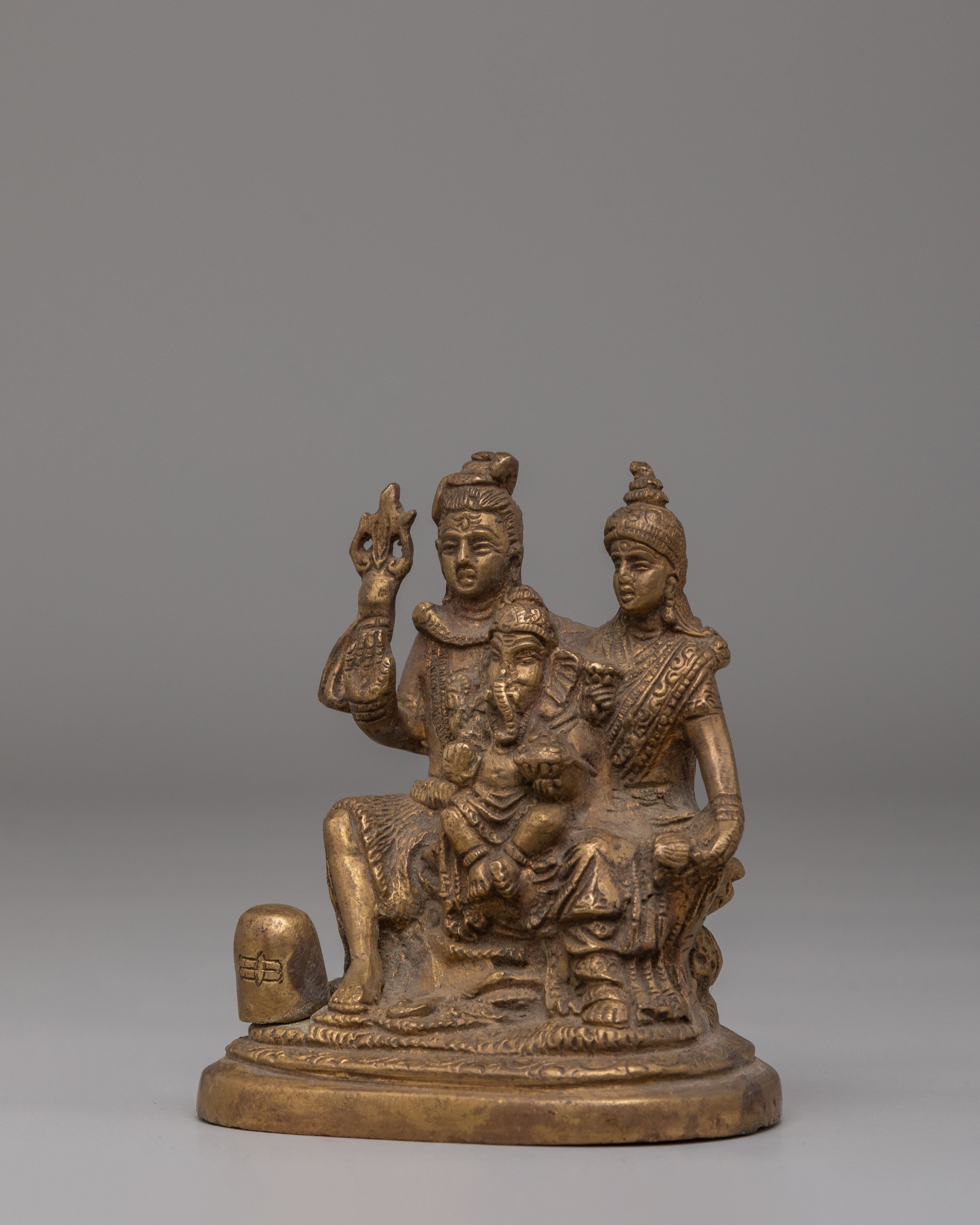 Handcrafted Shiva Family Statue | Lord Shiva Family Statue