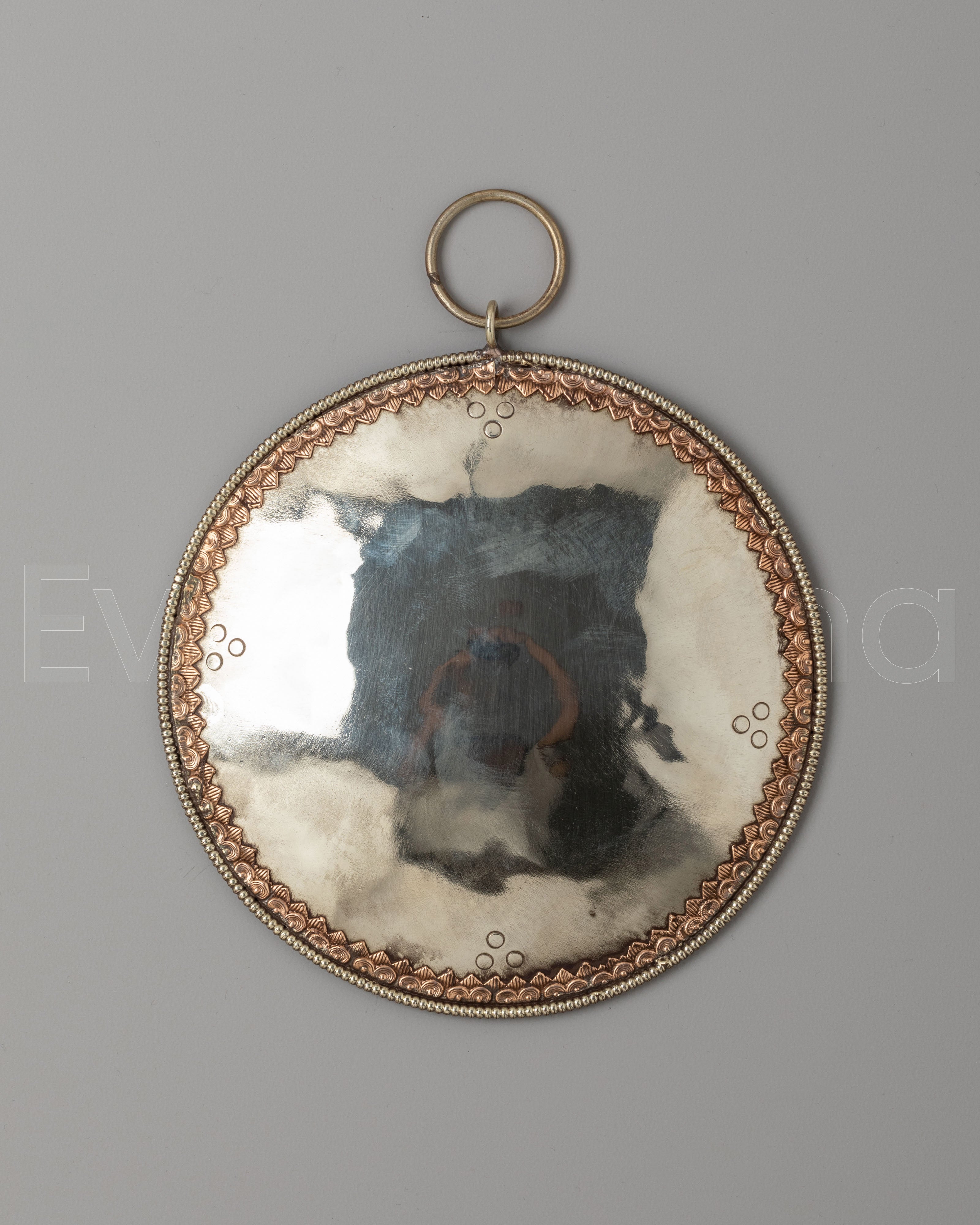 Decorative Tibetan Mirror for Altar