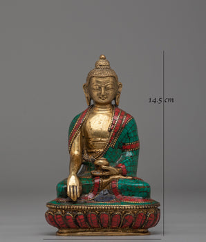 Tibetan Handmade Shakyamuni Buddha Statue | Spiritual Artwork
